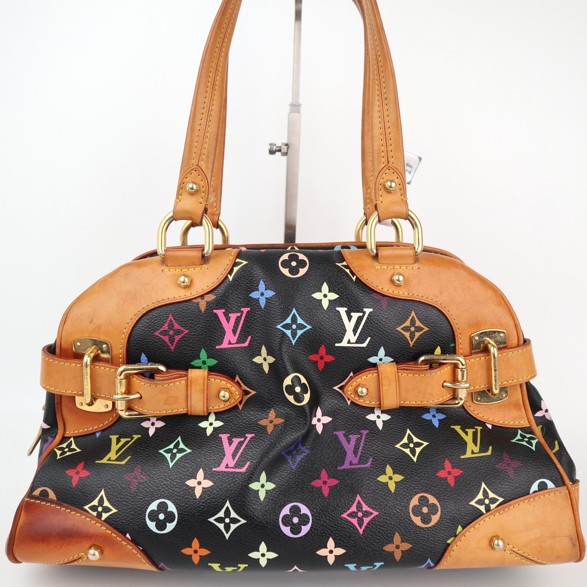 C2454 Louis Vuitton Shoulder Bag Monogram Multicolore Claudia Black | Pre-Owned Very Good Black Multicolour Canvas Monogram Multicolore
