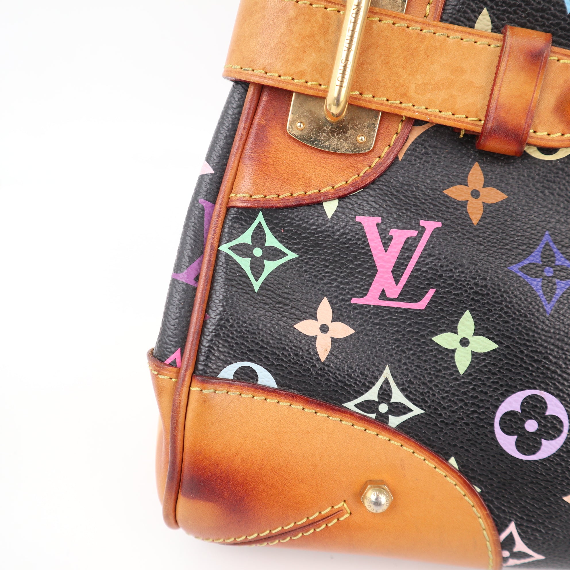 C2454 Louis Vuitton Shoulder Bag Monogram Multicolore Claudia Black | Pre-Owned Very Good Black Multicolour Canvas Monogram Multicolore