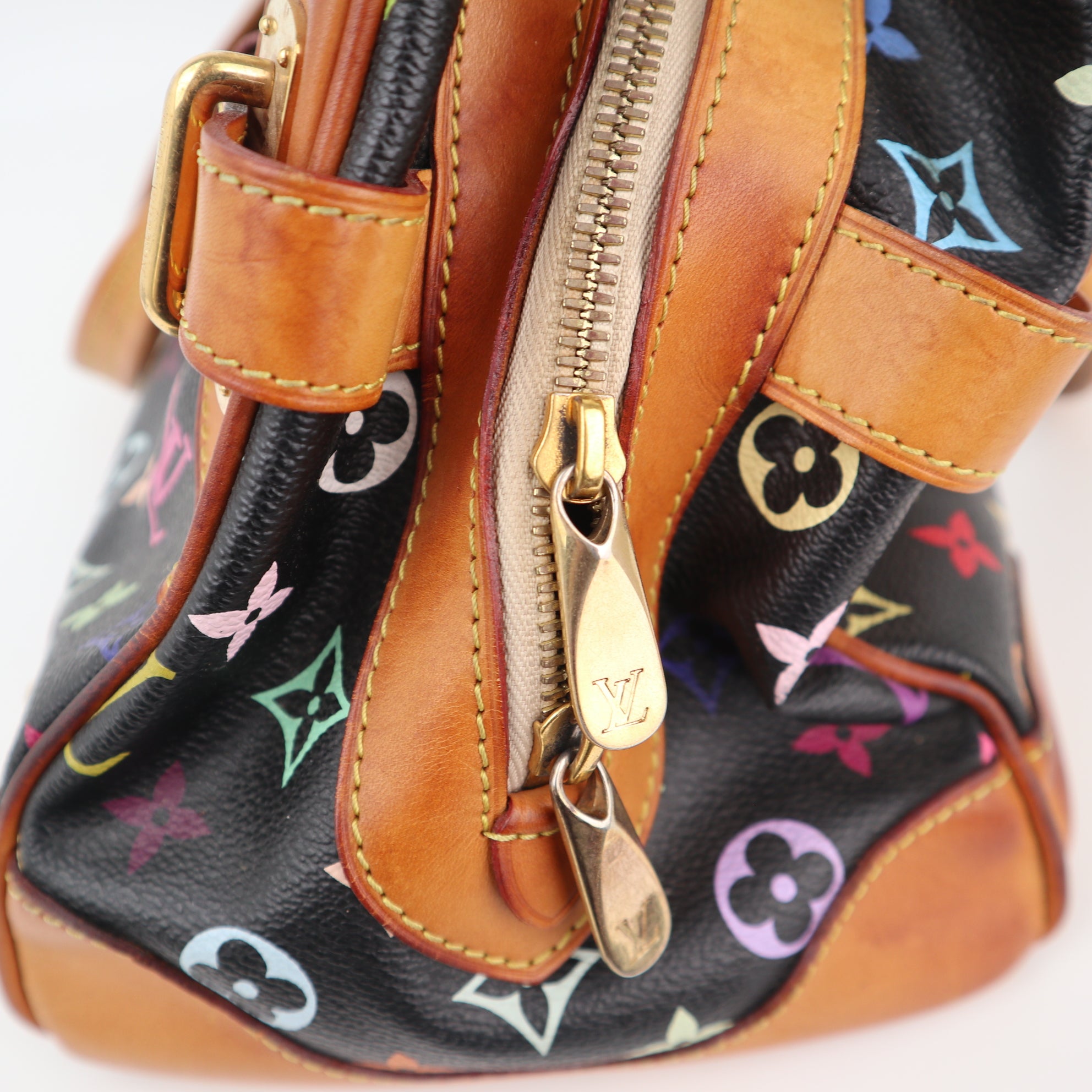 C2454 Louis Vuitton Shoulder Bag Monogram Multicolore Claudia Black | Pre-Owned Very Good Black Multicolour Canvas Monogram Multicolore