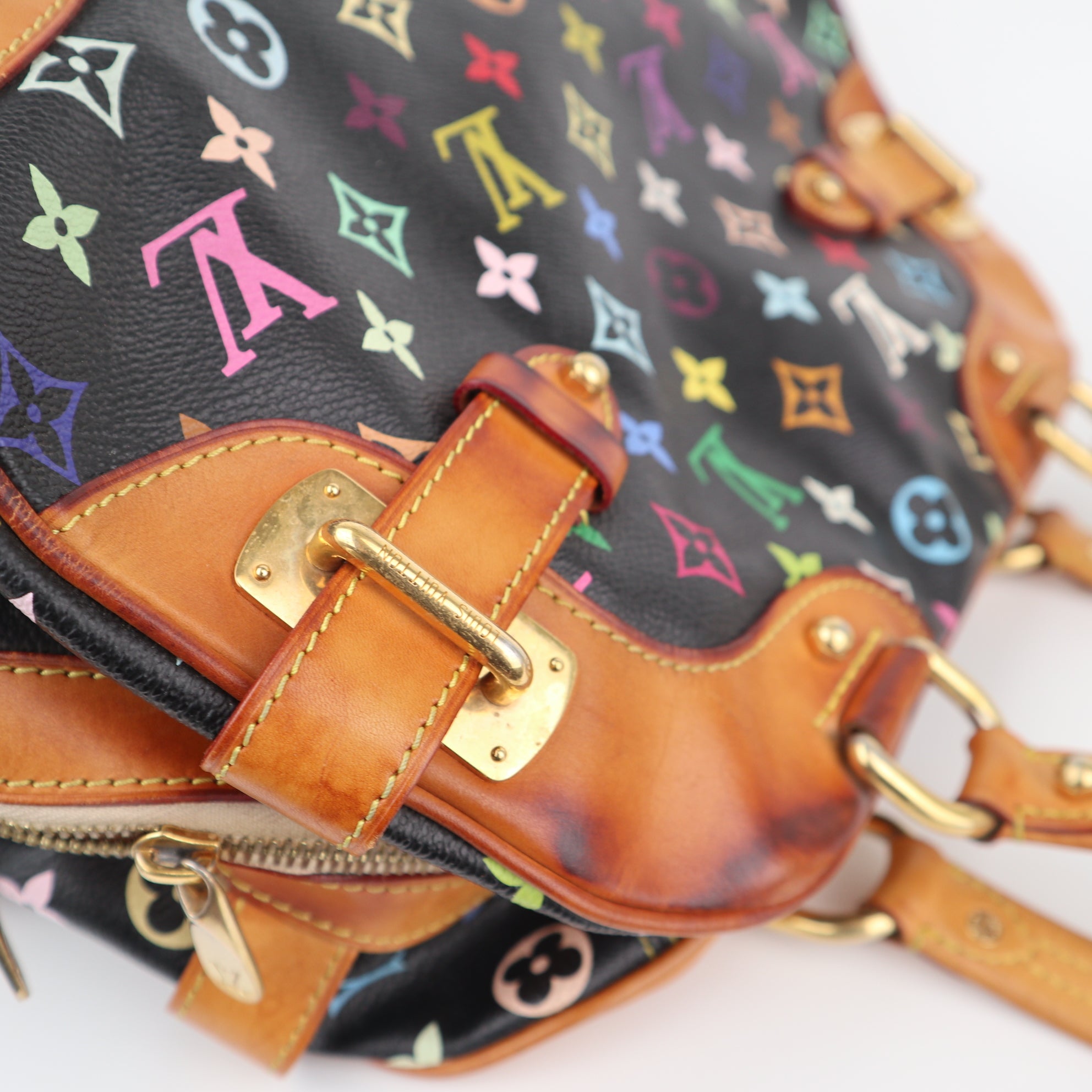 C2454 Louis Vuitton Shoulder Bag Monogram Multicolore Claudia Black | Pre-Owned Very Good Black Multicolour Canvas Monogram Multicolore