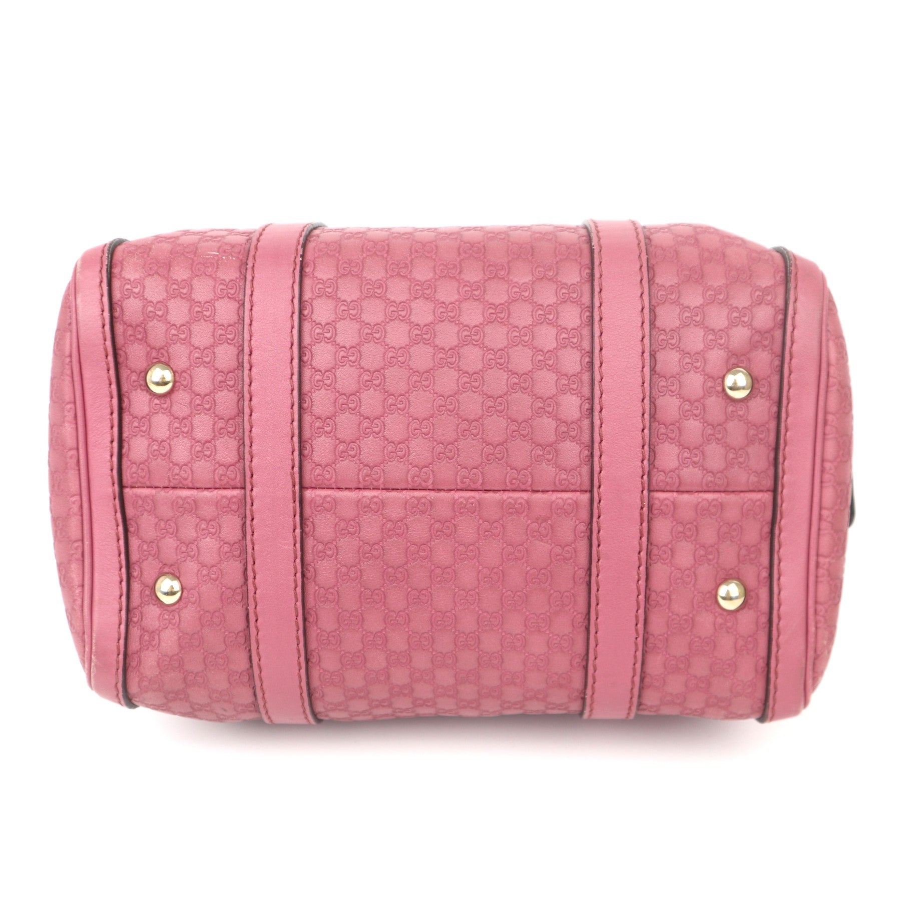 C1045 Gucci Small Microguccissima Joy Boston bag in Pink Leather-Pre Owned