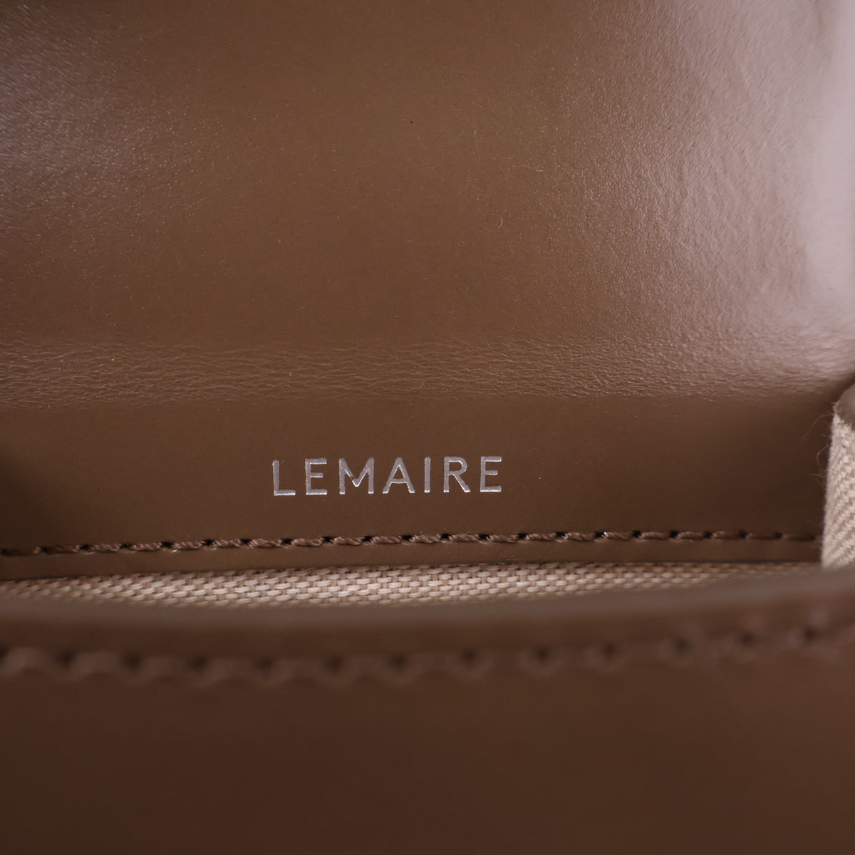 J3000 Lemaire Mini Bag Mini Camera Bag | Pre-Owned Like New Bronze Khaki leather