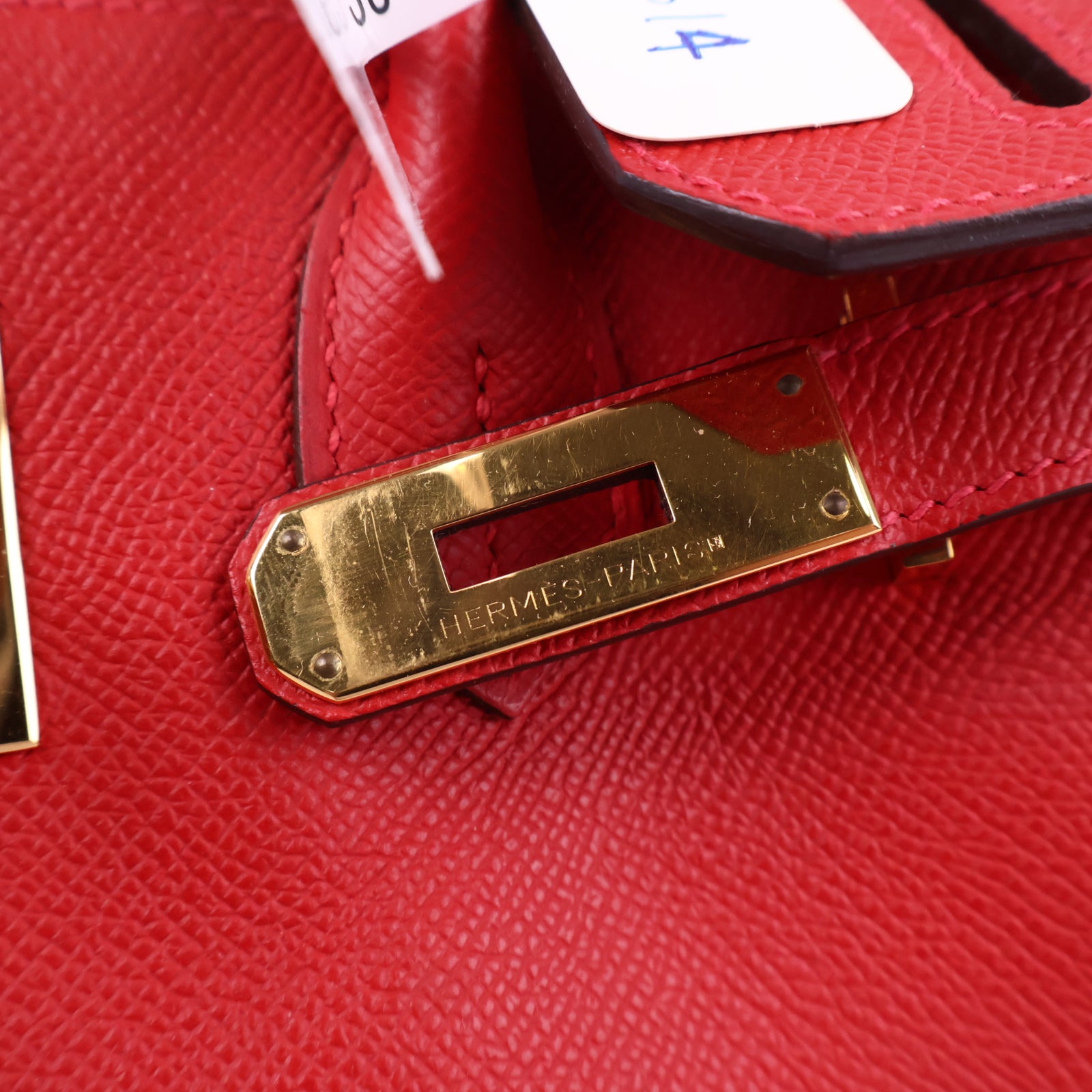 J3213 Hermes Top Handle Bag Birkin 30 | Pre-Owned Like New leather