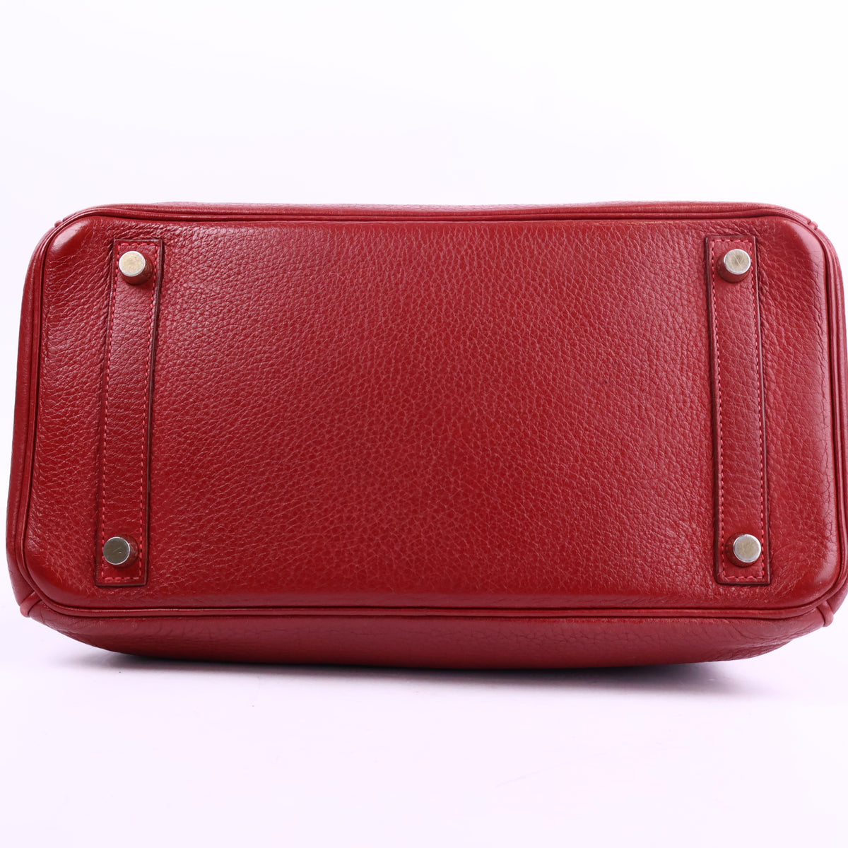J3215 Hermes Top Handle Bag Birkin 30 | Pre-Owned Like New Vermillion Togo leather