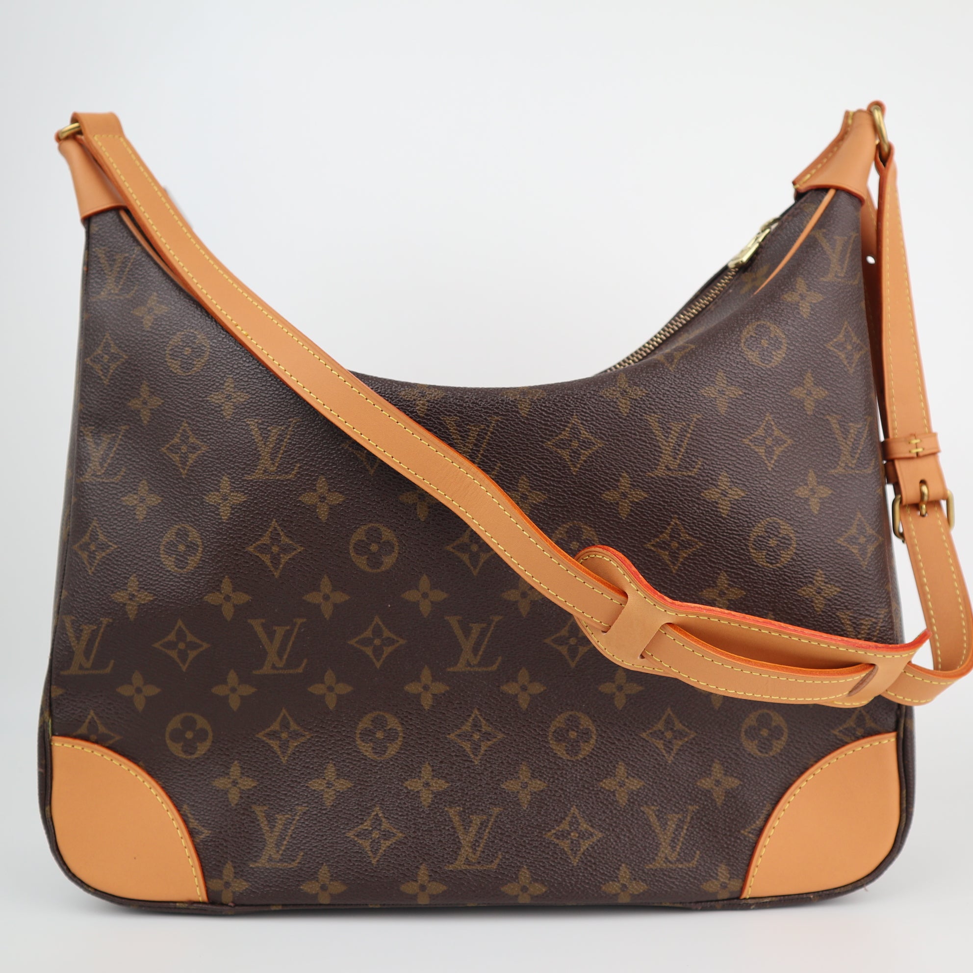 Louis Vuitton Monogram Canvas Boulogne 35 Shoulder Bag C1591R | Pre-Owned Excellent Brown Monogram Canvas