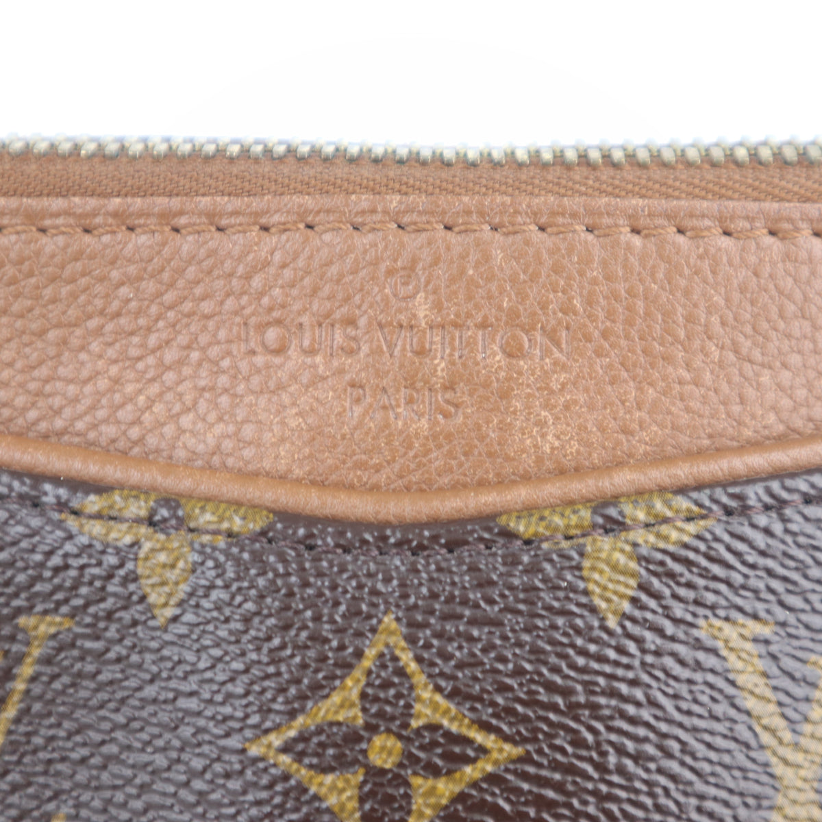 C2458 Louis Vuitton Shoulder Bag Pallas MM Monogram Canvas | Pre-Owned Very Good Brown Monogram Canvas