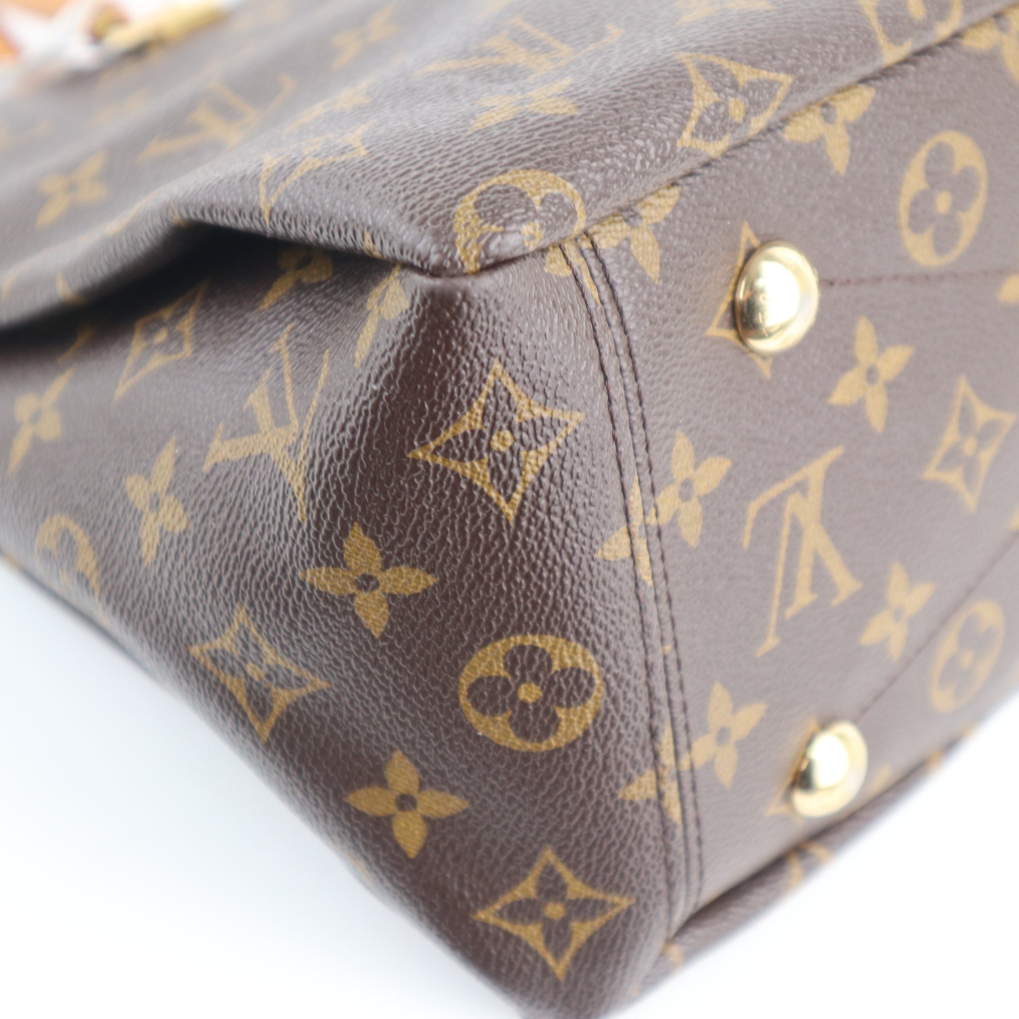 C2458 Louis Vuitton Shoulder Bag Pallas MM Monogram Canvas | Pre-Owned Very Good Brown Monogram Canvas