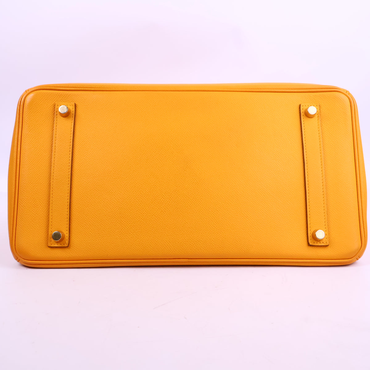 J3207 Hermes Top Handle Bag Birkin 35 | Pre-Owned Like New Soleil Yellow Epsom leather