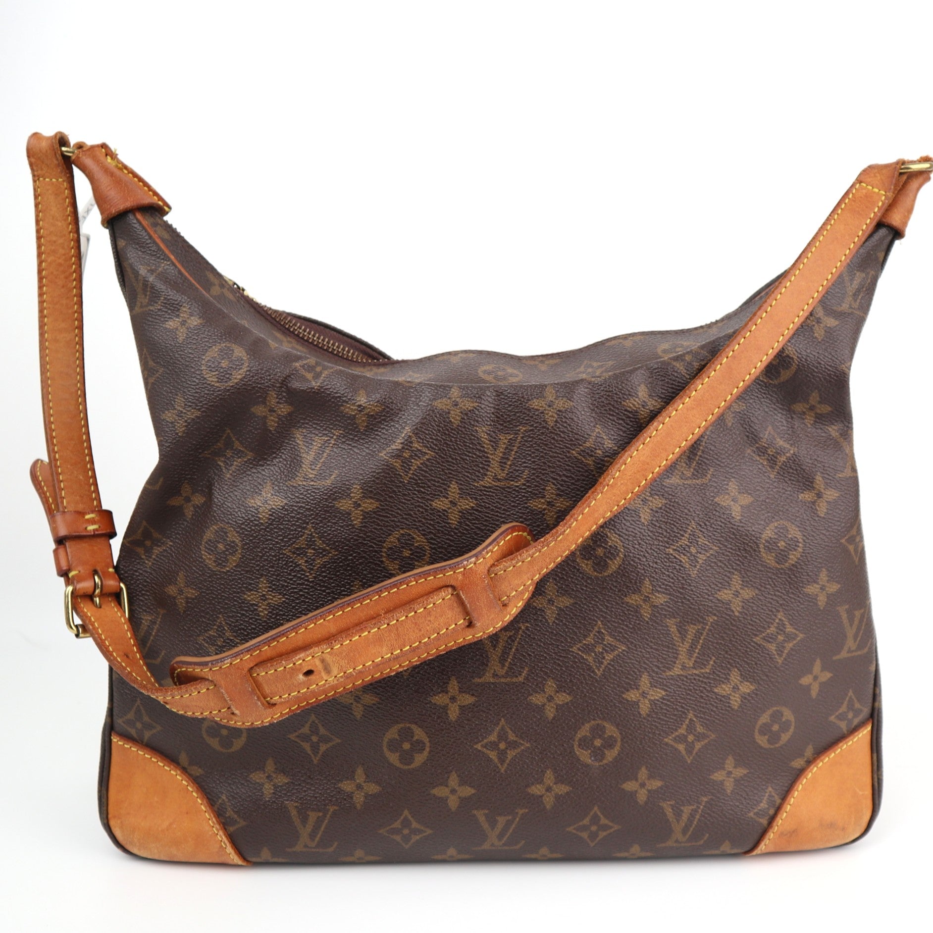 Louis Vuitton Monogram Canvas Boulogne 35 Shoulder Bag C1596 | Pre-Owned Good Brown Monogram Canvas