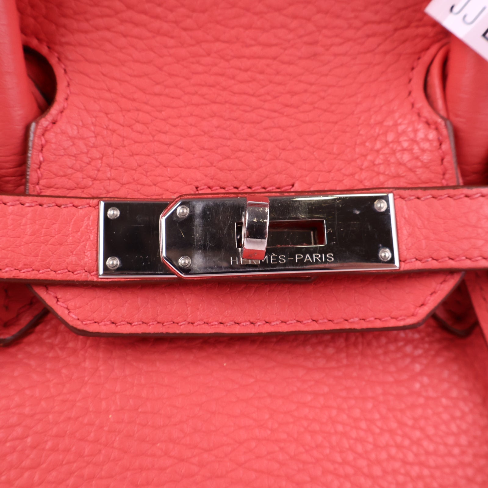 J3209 Hermes Top Handle Bag Birkin 30 | Pre-Owned Like New Rose Jaipur Togo leather