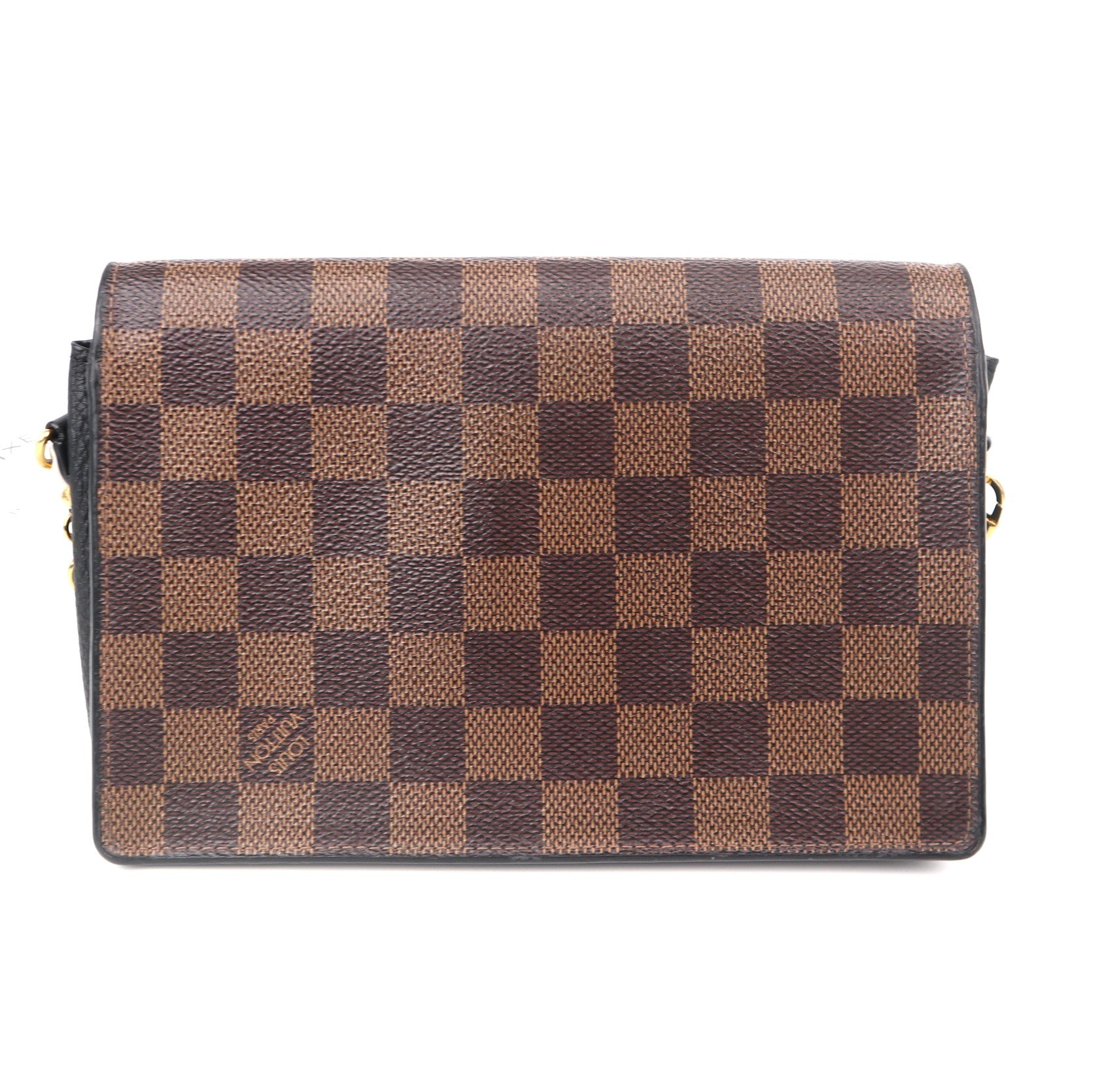 C1051 Louis Vuitton  Vavin Chain Wallet NM Damier with Leather crossbody bag-Pre Owned