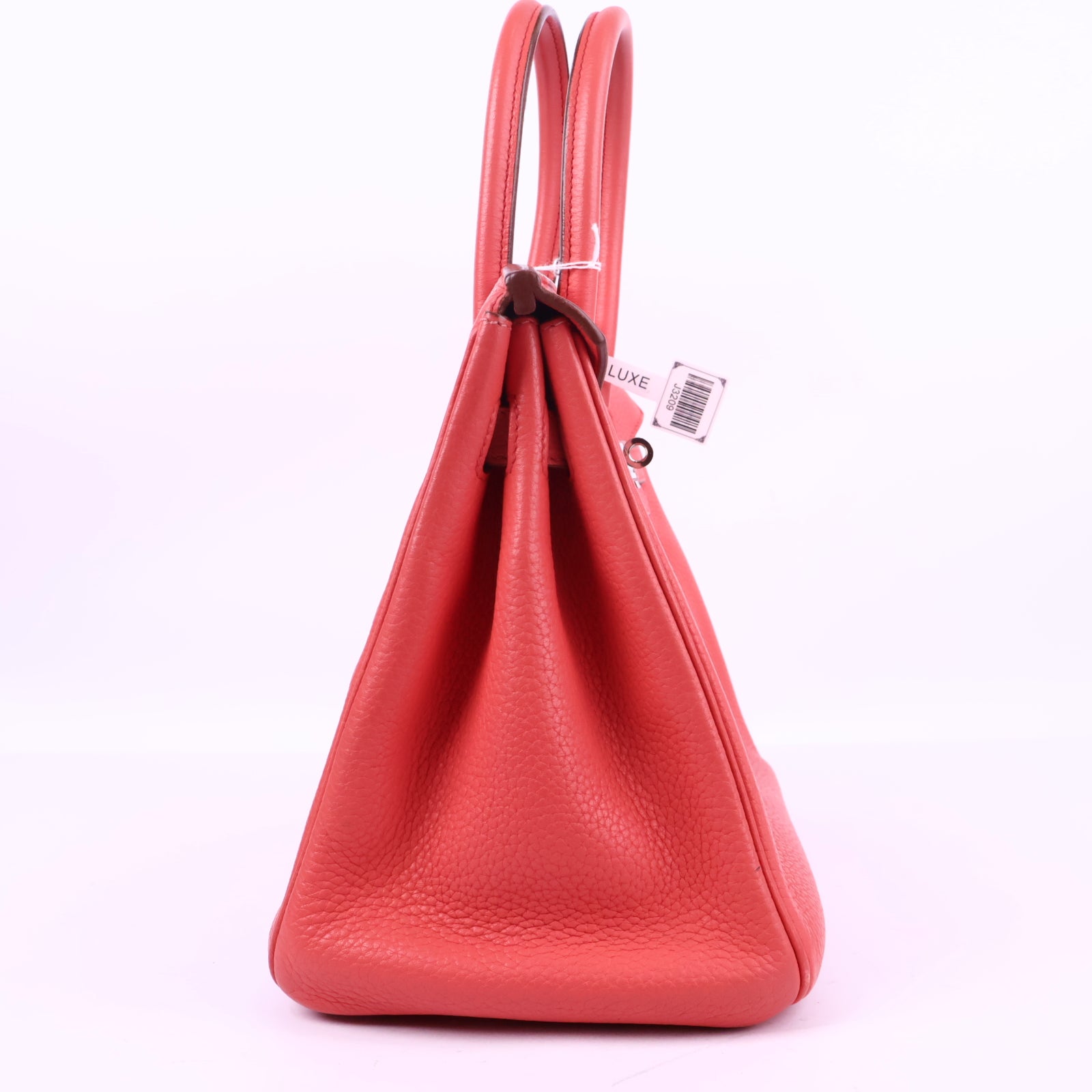 J3209 Hermes Top Handle Bag Birkin 30 | Pre-Owned Like New Rose Jaipur Togo leather