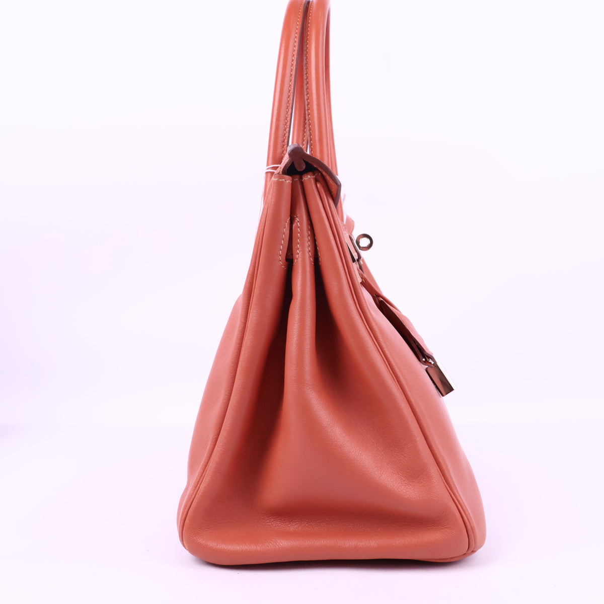 J3206 Hermes Top Handle Bag Birkin 30 | Pre-Owned Like New Lobster Pink Swift leather