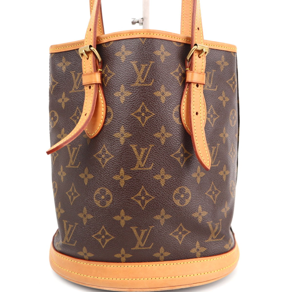 Louis Vuitton Monogram Canvas Petit Bucket Shoulder Bag C1598R | Pre-Owned Very Good Brown Monogram Canvas
