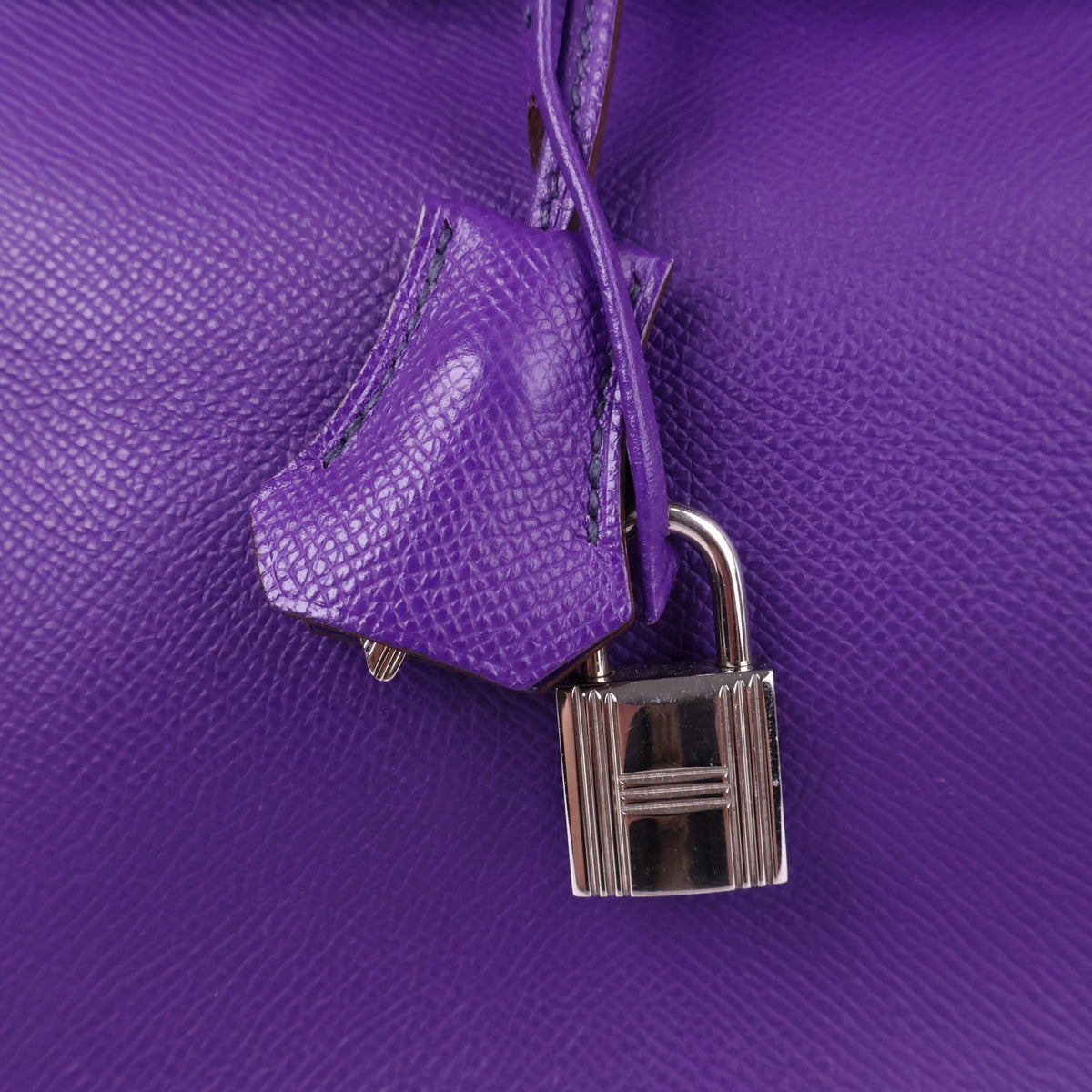 J3211 Hermes Top Handle Bag Birkin 35 | Pre-Owned Ultra Violet Epsom leather