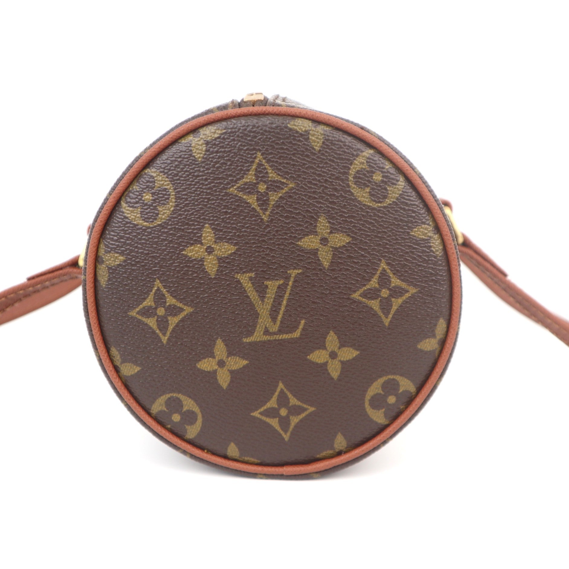 C1056 LOUIS VUITTON Monogram Handbag Brown Vintage-Pre Owned