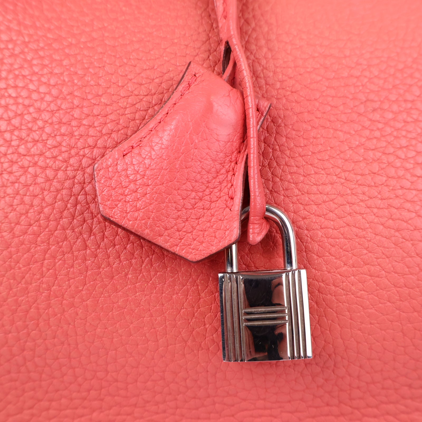 J3210 Hermes Top Handle Bag Birkin 35 | Pre-Owned Rose Lipstick Togo leather