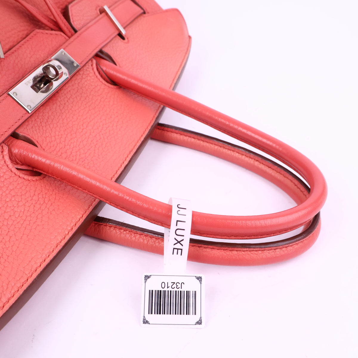 J3210 Hermes Top Handle Bag Birkin 35 | Pre-Owned Rose Lipstick Togo leather
