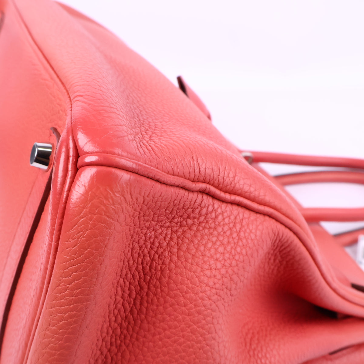 J3210 Hermes Top Handle Bag Birkin 35 | Pre-Owned Rose Lipstick Togo leather