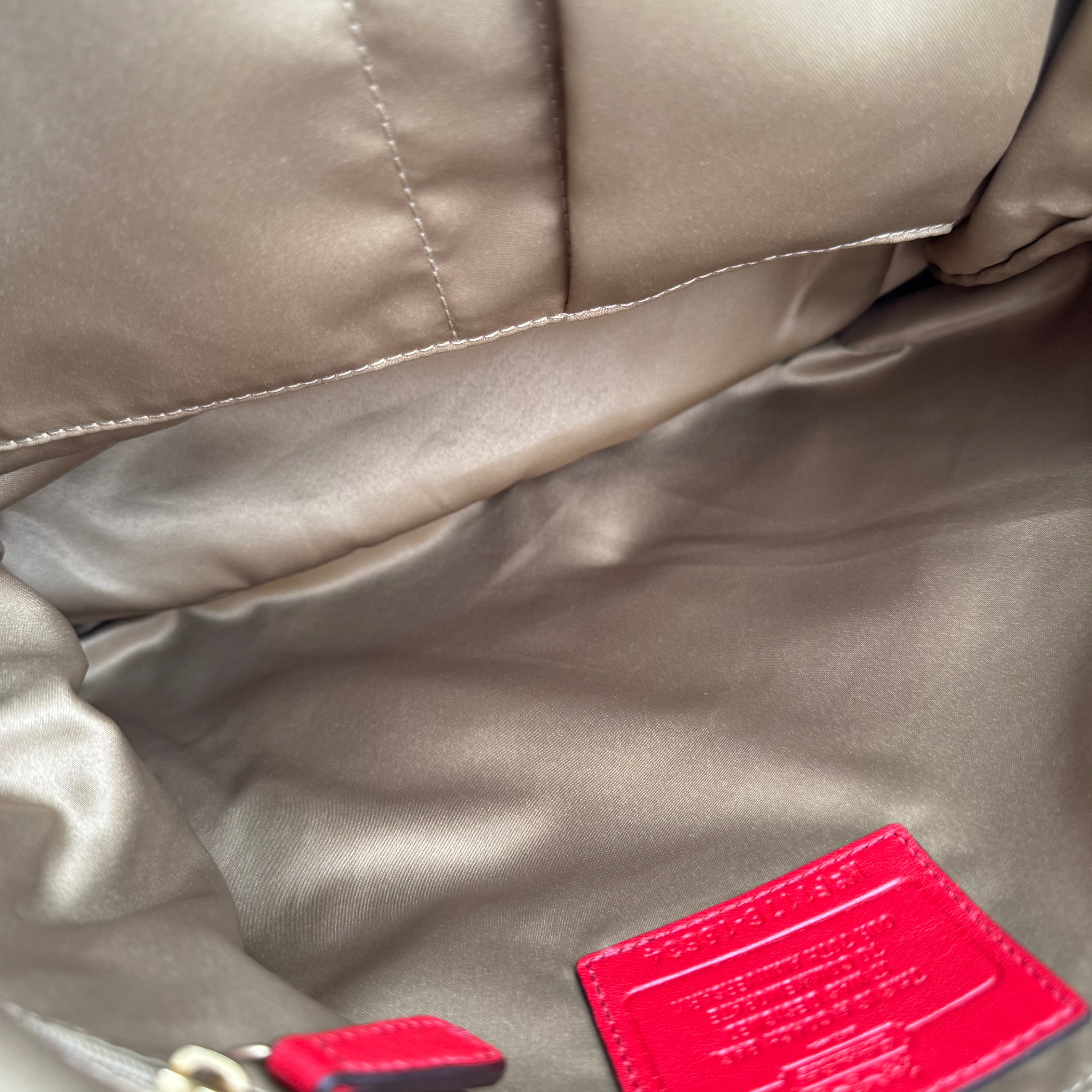 J1478 Coach Madison Nylon Leather 2way Bag Shoulder Bags- Pre Owned