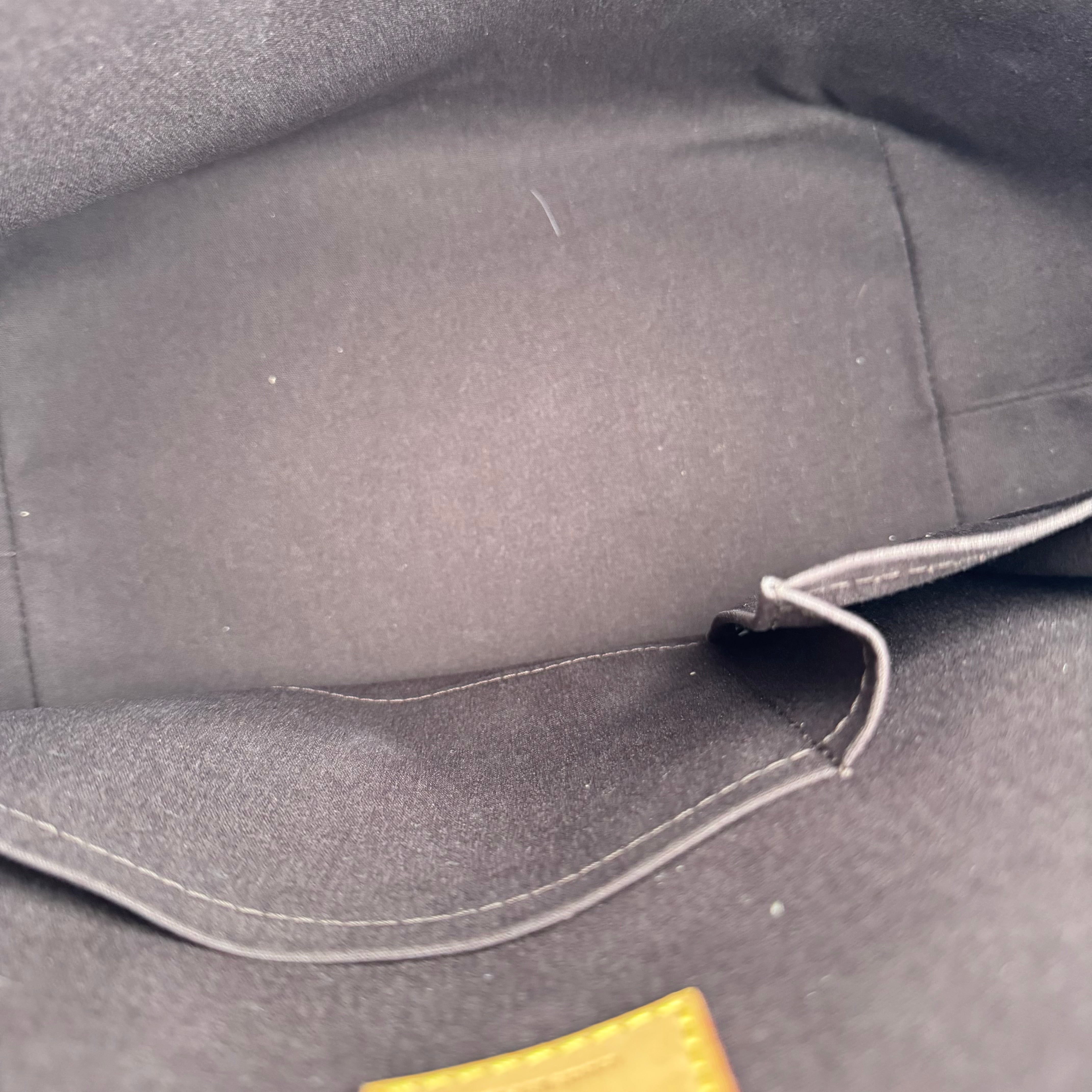 J1466 Louis Vuitton Amaranth Burgundy Leather Bellevue PM Shoulder Bag- Pre Owned