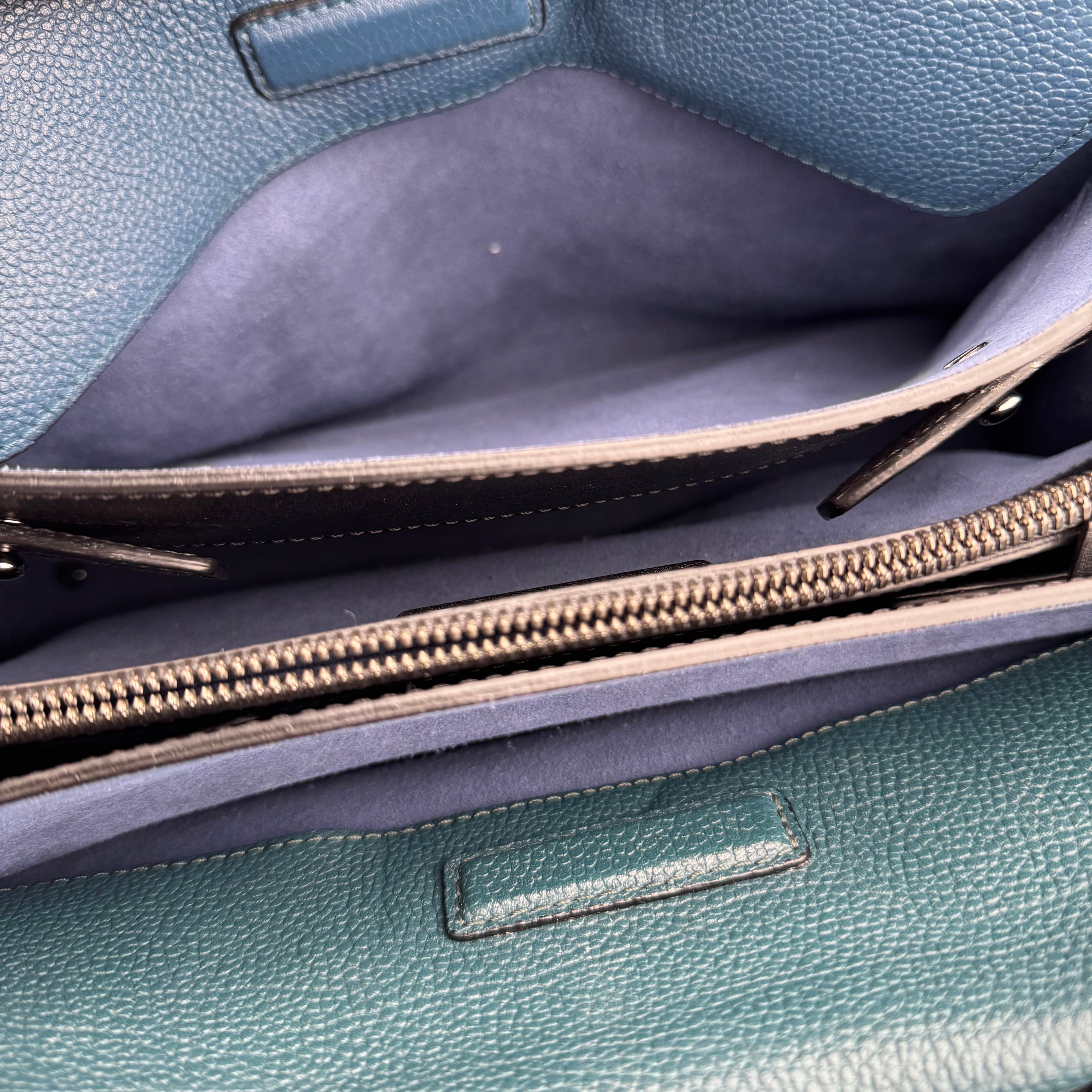 J1474 MCM Leather Top Handle Bag - Pre Owned