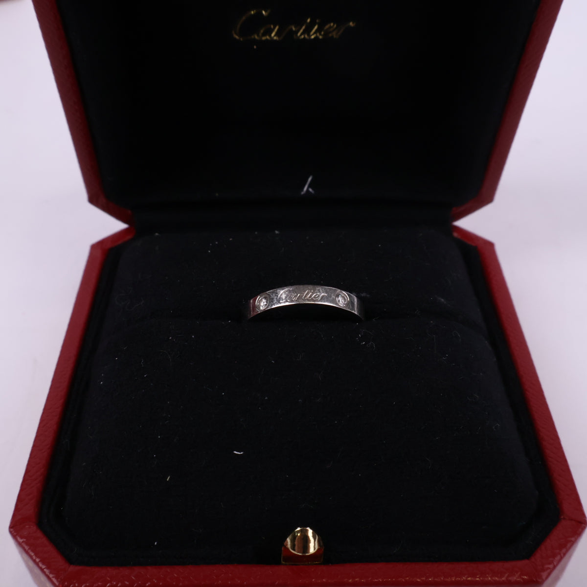 J1079 Cartier Ring Love' Ring in 18ct White Gold | Pre-Owned Silver / White Gold 18ct White Gold/Plain