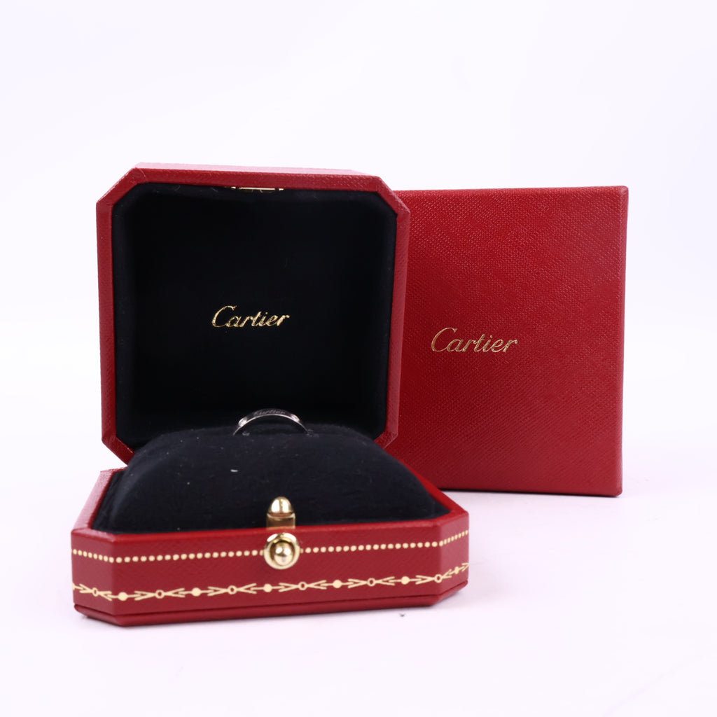 J1079 Cartier Ring Love' Ring in 18ct White Gold | Pre-Owned Silver / White Gold 18ct White Gold/Plain