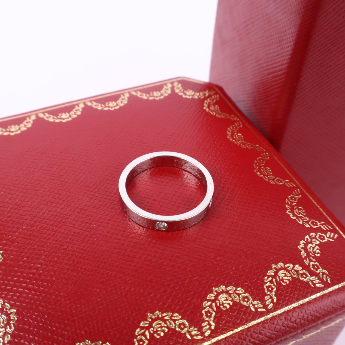 J1079 Cartier Ring Love' Ring in 18ct White Gold | Pre-Owned Silver / White Gold 18ct White Gold/Plain