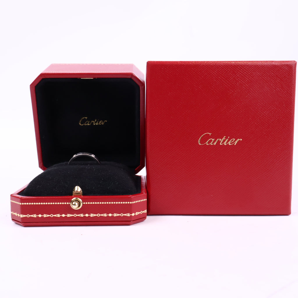 J1078 Cartier Ring Love' Ring in 18ct White Gold | Pre-Owned Silver / White Gold 18ct White Gold/Plain