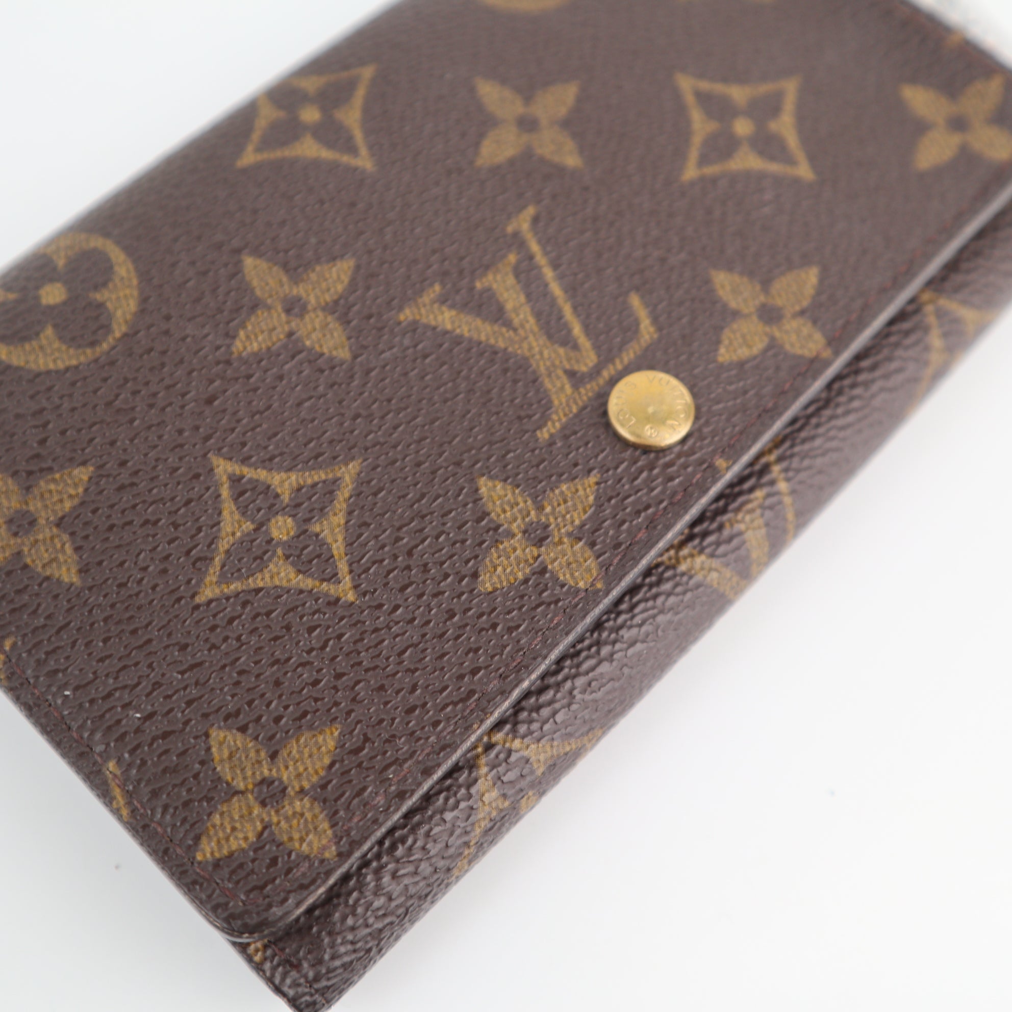 C2474 Louis Vuitton Wallet Vintage Monogram Wallet | Pre-Owned Very Good Brown Monogram Canvas