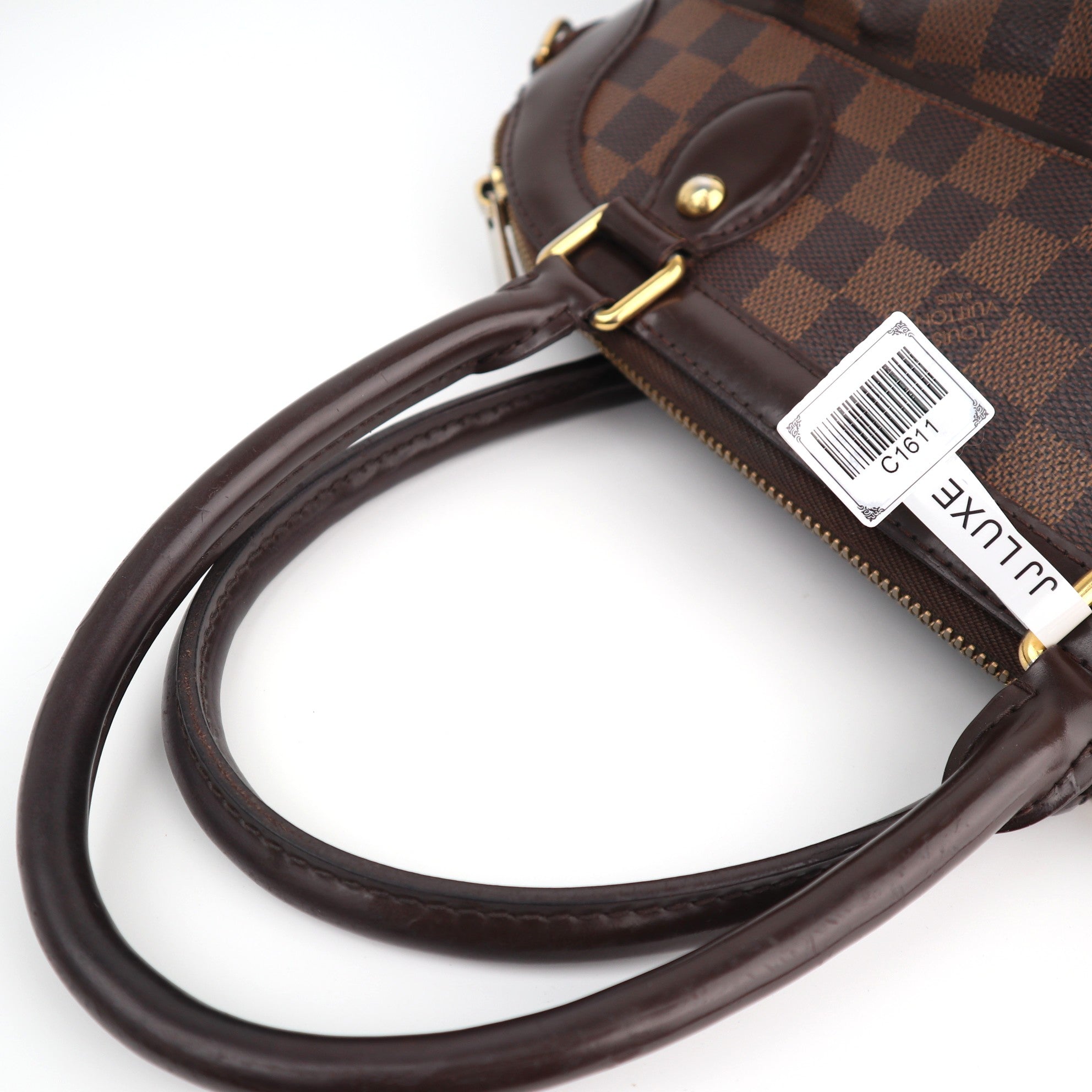 Louis Vuitton Damier Ebene Trevi PM Shoulder Bag C1611 | Pre-Owned Excellent Brown Damier Ebene Canvas