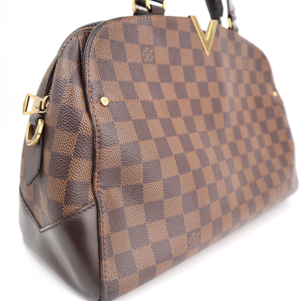 Louis Vuitton Damier Ebene Kensington Bowling Shoulder Bag C1612 | Pre-Owned Excellent Brown Damier Ebene Canvas