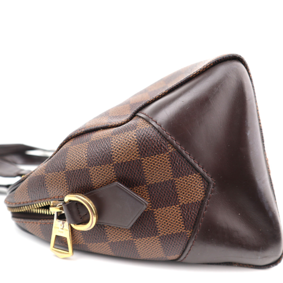 Louis Vuitton Damier Ebene Kensington Bowling Shoulder Bag C1612 | Pre-Owned Excellent Brown Damier Ebene Canvas