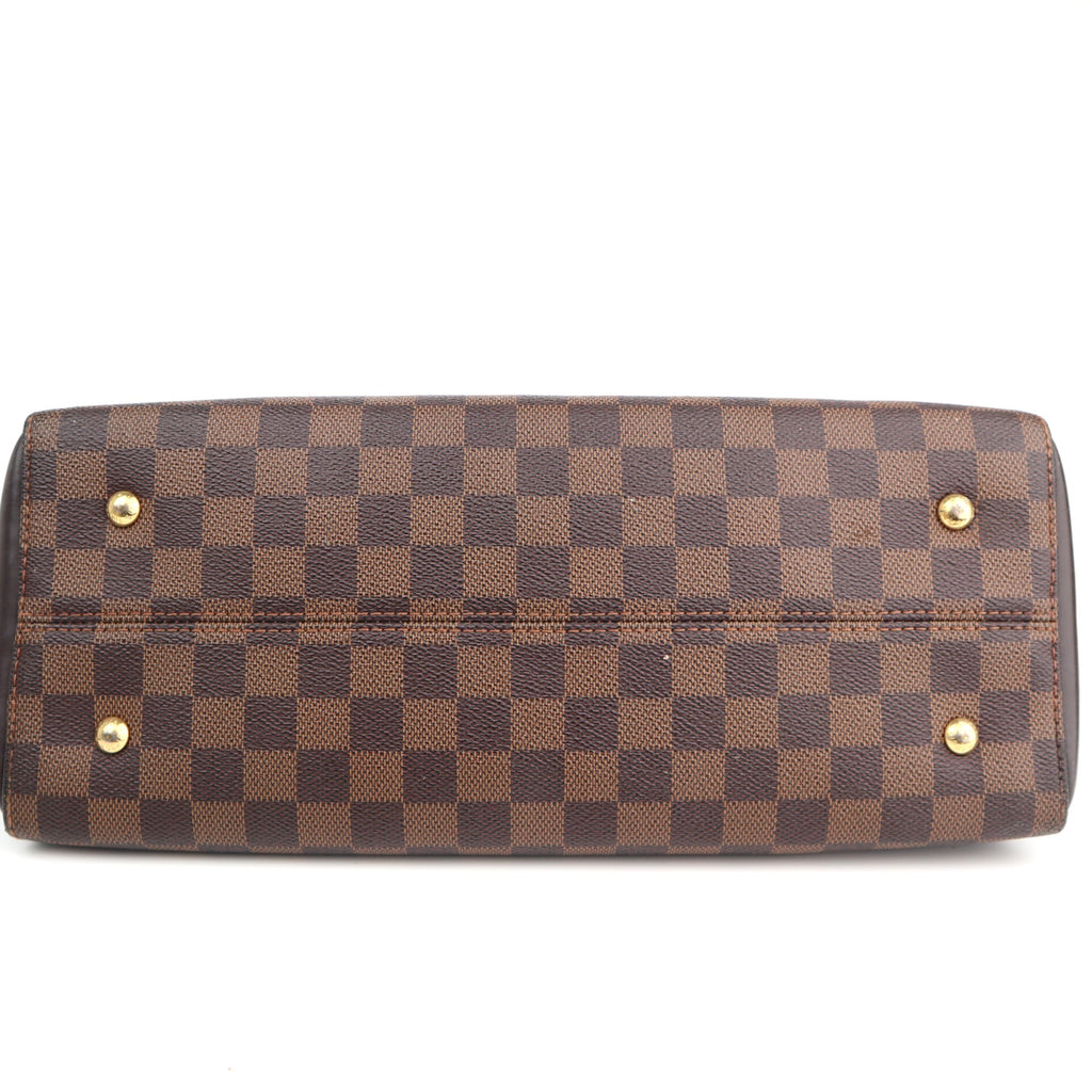 Louis Vuitton Damier Ebene Kensington Bowling Shoulder Bag C1612 | Pre-Owned Excellent Brown Damier Ebene Canvas