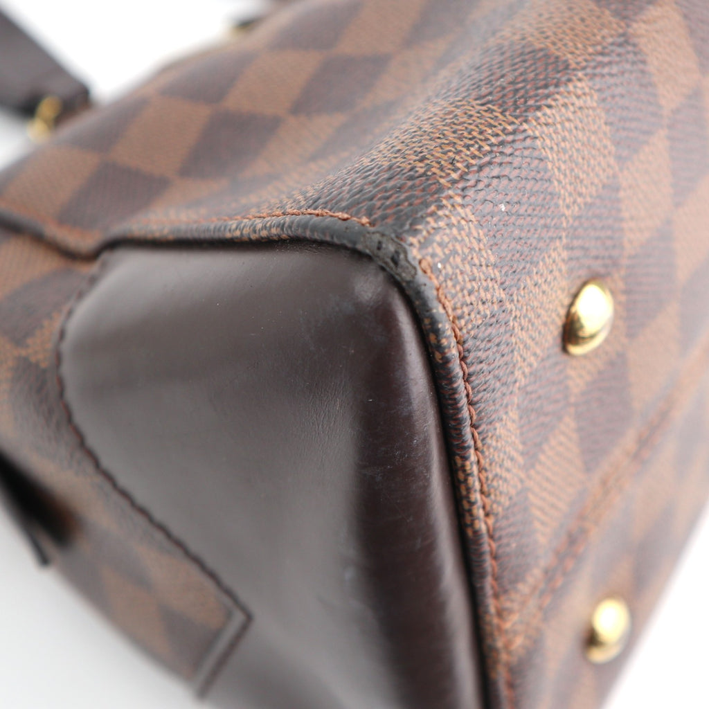 Louis Vuitton Damier Ebene Kensington Bowling Shoulder Bag C1612 | Pre-Owned Excellent Brown Damier Ebene Canvas