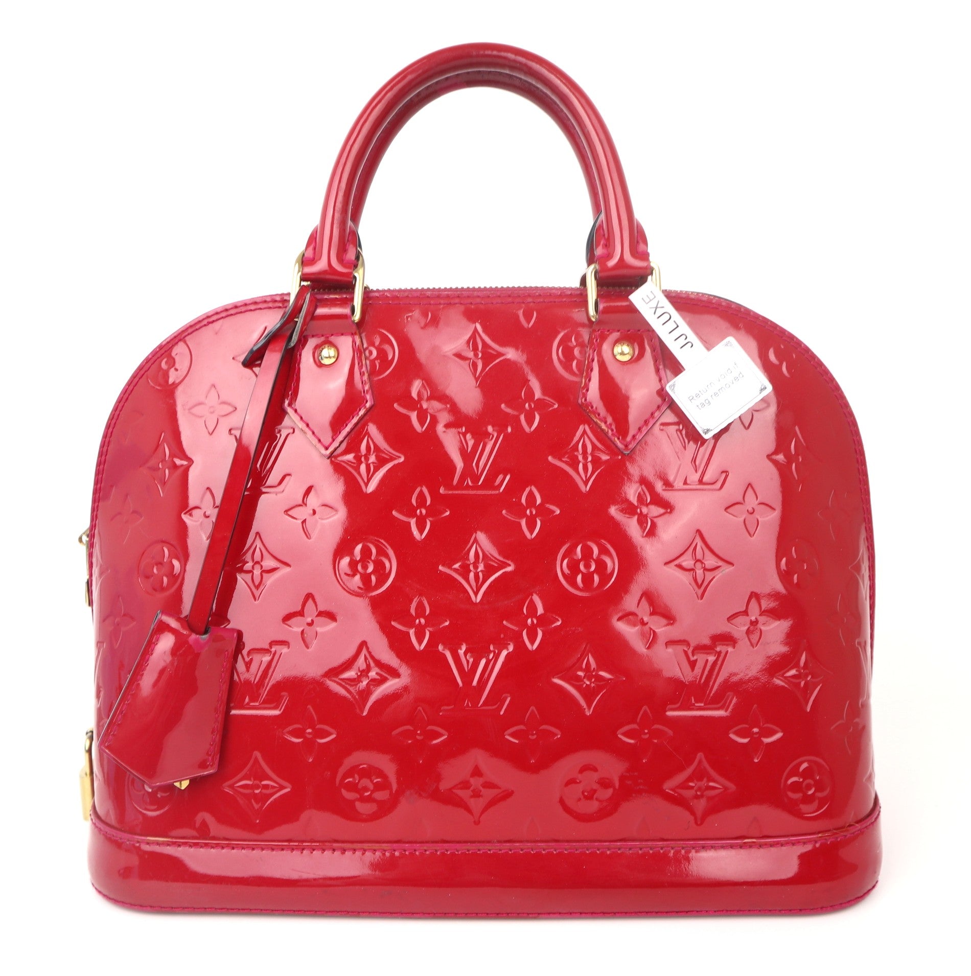 C1053 Louis Vuitton Monogram Vernis Alma PM  Red-Pre Owned