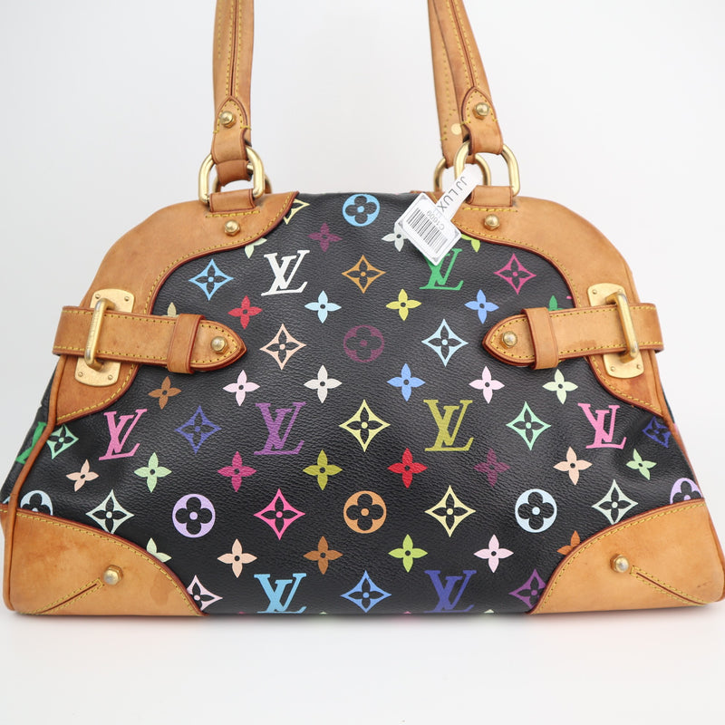 Louis Vuitton Multicolor Claudia Black Shoulder Bag C1609 | Pre-Owned Very Good Black