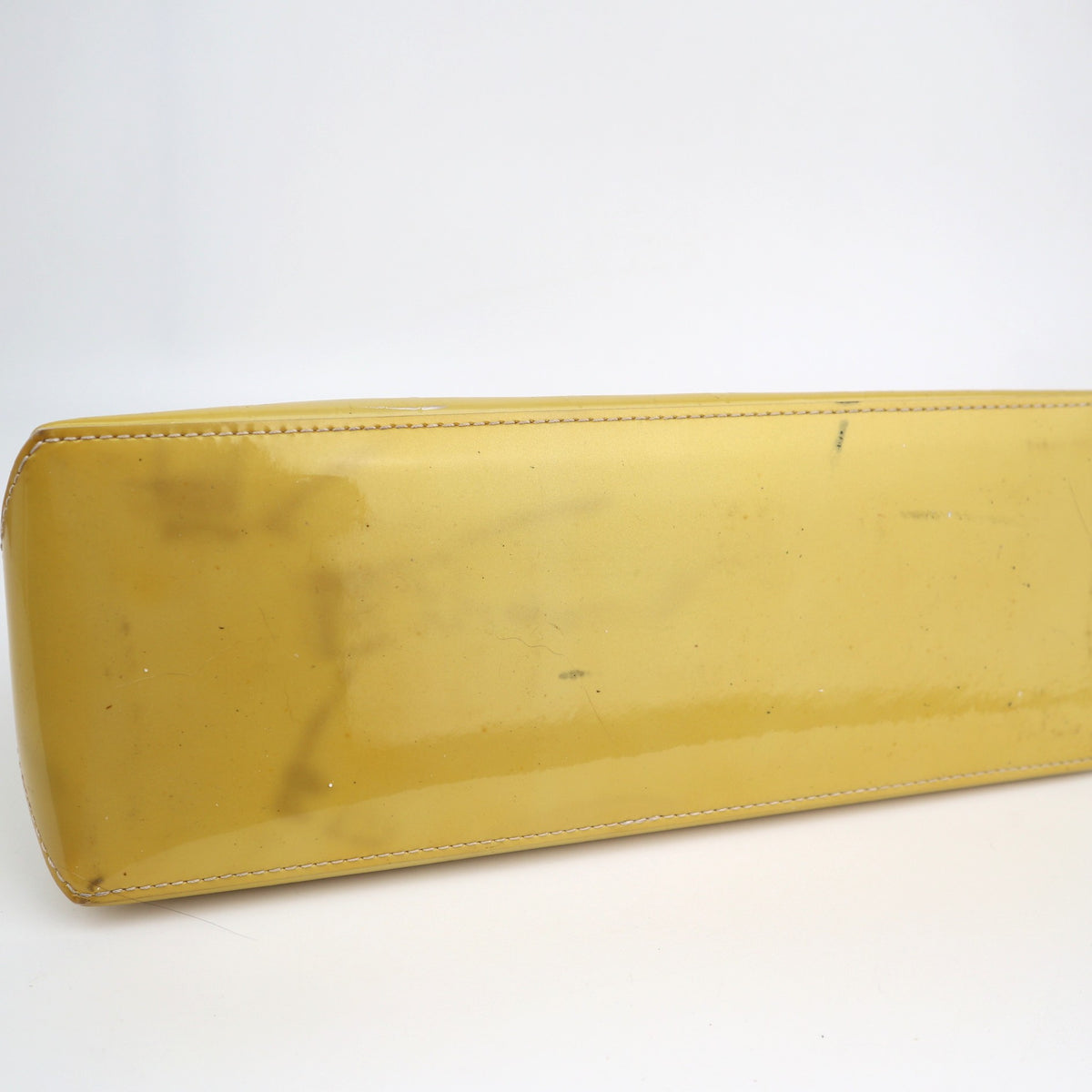 C2480 Louis Vuitton Shoulder Bag Monogram Vernis Wilshire PM Yellow | Pre-Owned Very Good Yellow Vernis patent leather Monogram