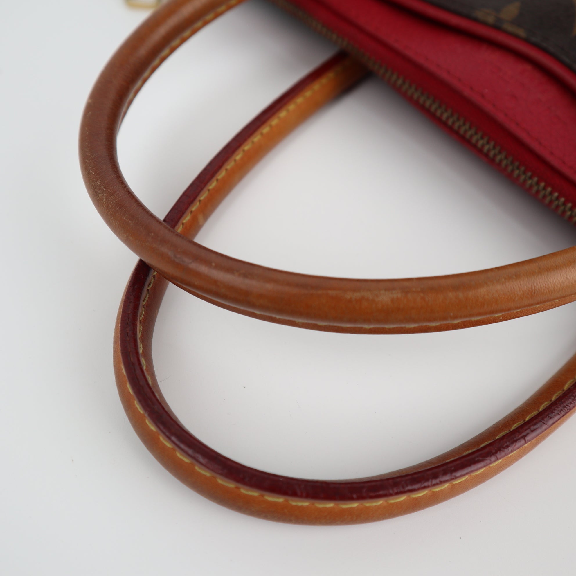 Louis Vuitton Monogram Canvas Red Pallas Bag Shoulder Bag C1615 | Pre-Owned Very Good Red Monogram Canvas