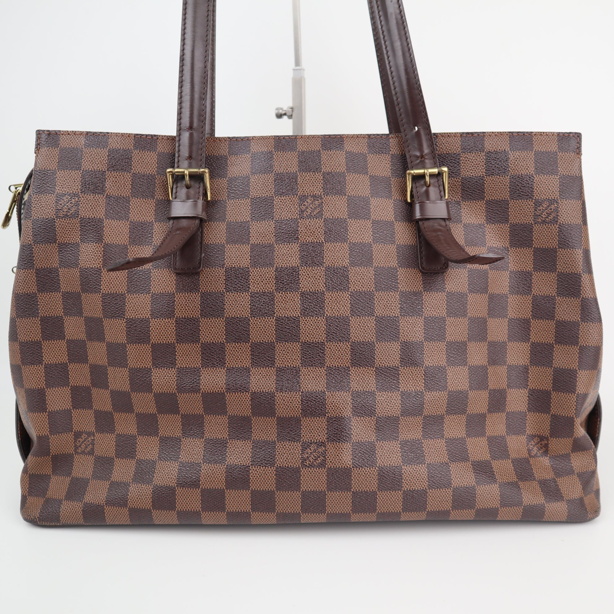 Louis Vuitton Damier Ebène Chelsea Shoulder Bag C1619 | Pre-Owned Very Good Brown Damier Ebene Canvas