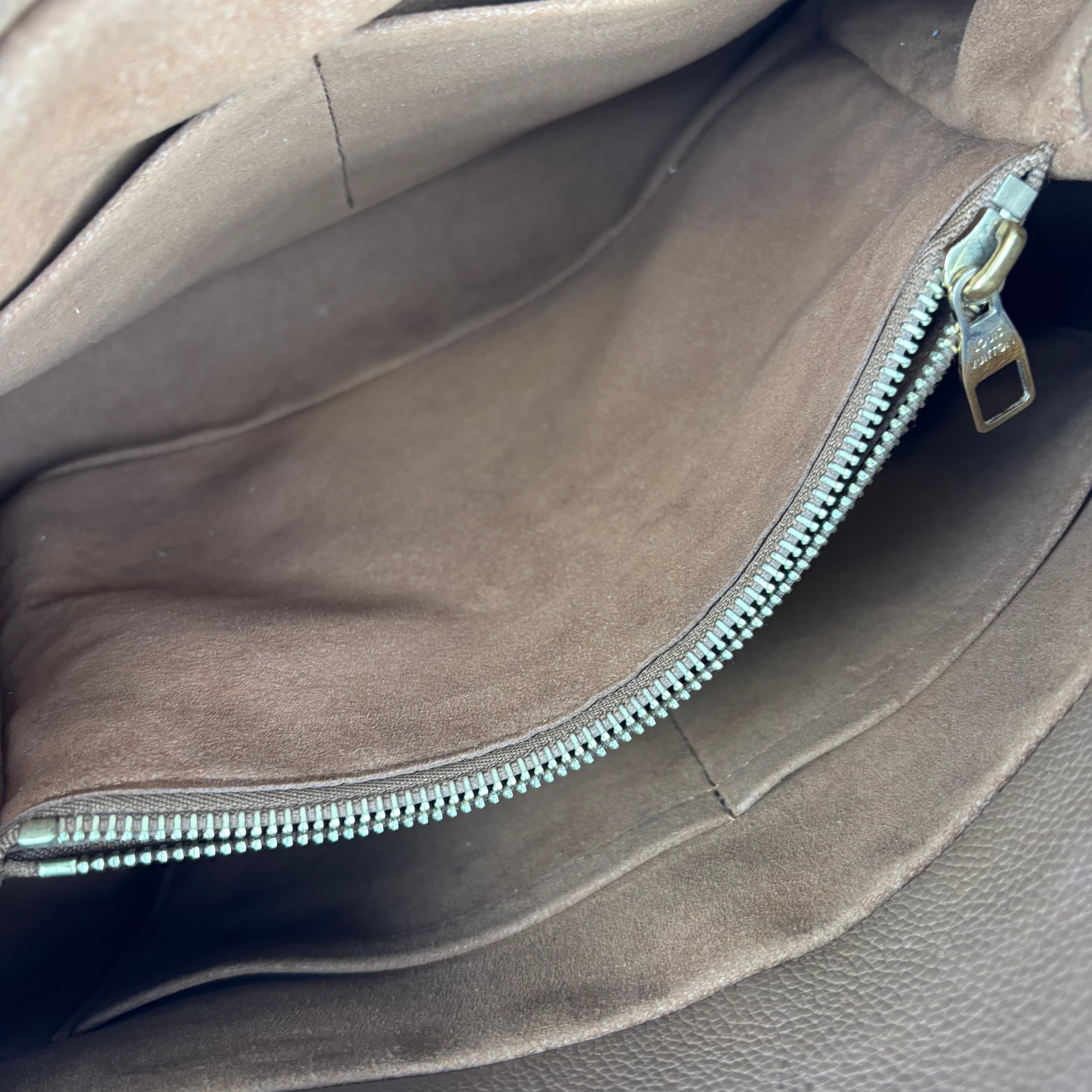 J1272-LOUIS VUITTON Camel Monogram Canvas Olympe Bag- Pre Owned
