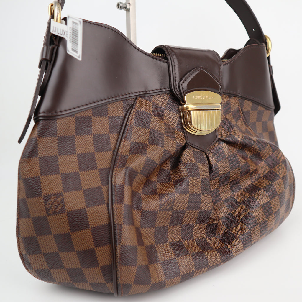 Louis Vuitton Damier Ebene Sistina MM Shoulder Bag C1626R | Pre-Owned Very Good Brown Damier Ebene Canvas