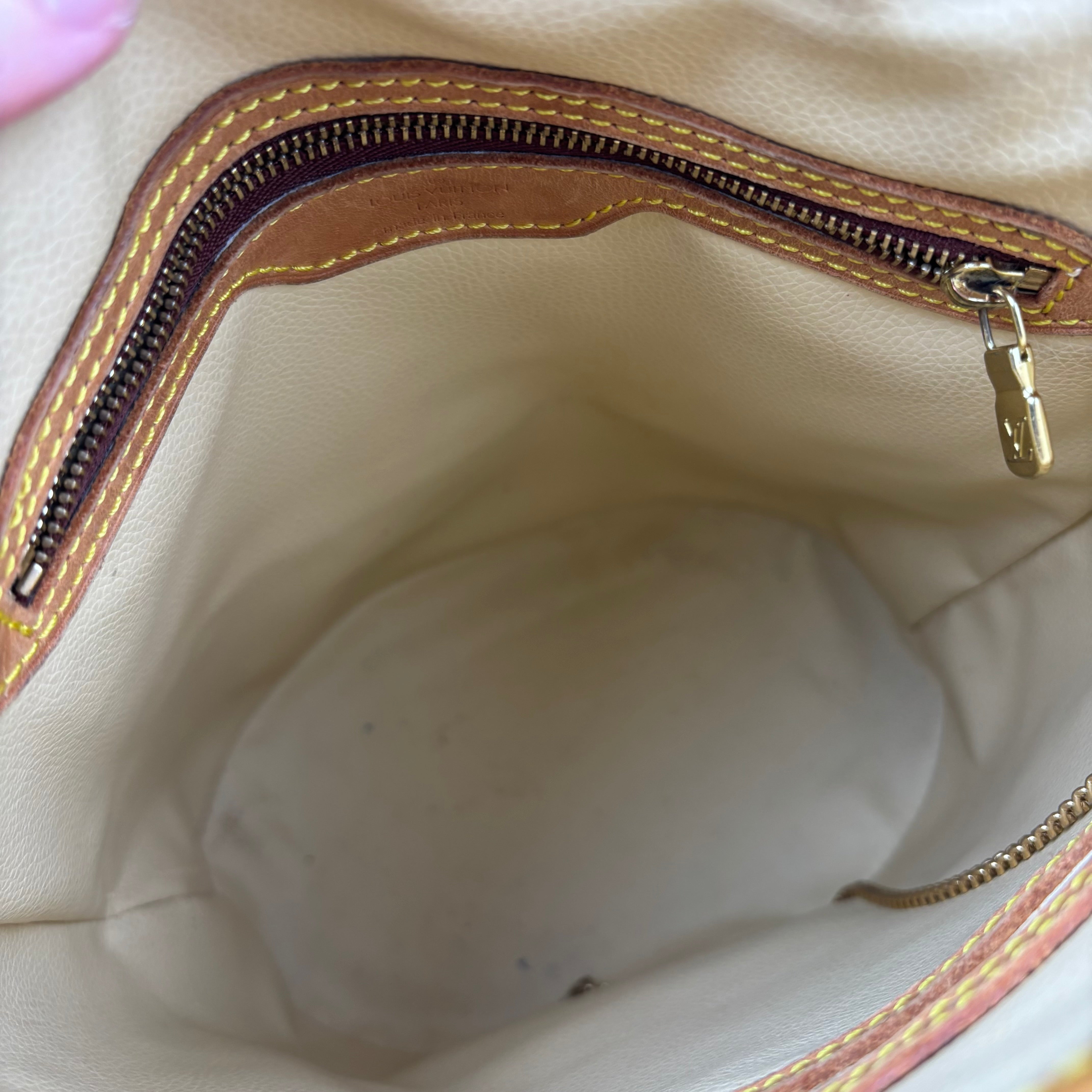J1245-LOUIS VUITTON Monogram Canvas Petite Bucket Bag W/ Accessories Pouch- Pre Owned