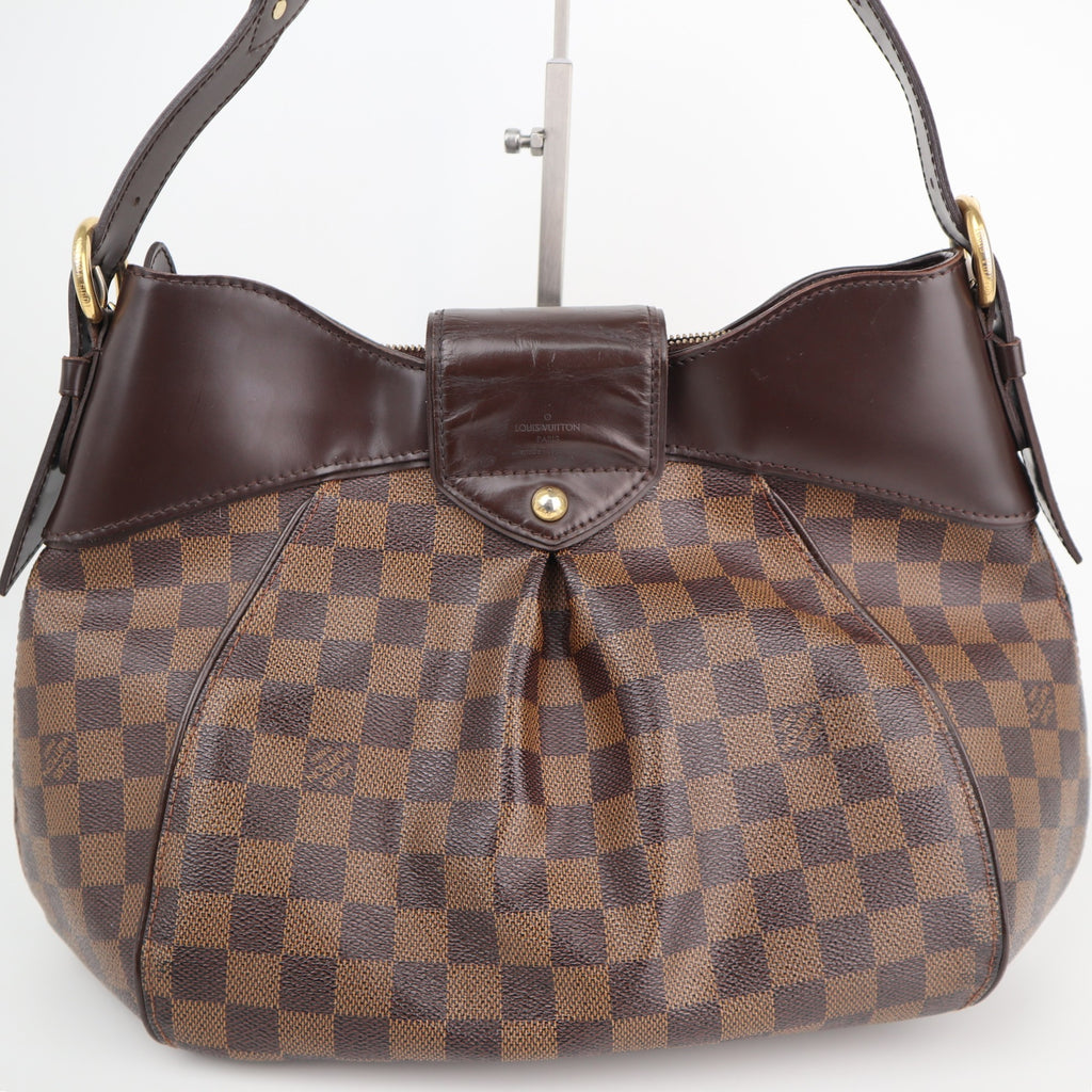 Louis Vuitton Damier Ebene Sistina MM Shoulder Bag C1626R | Pre-Owned Very Good Brown Damier Ebene Canvas