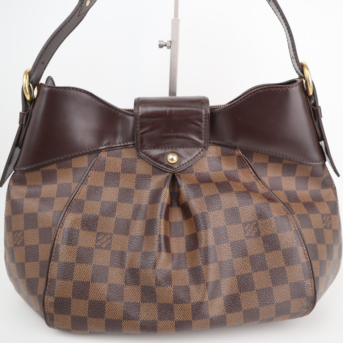 Louis Vuitton Damier Ebene Sistina MM Shoulder Bag C1626R | Pre-Owned Very Good Brown Damier Ebene Canvas
