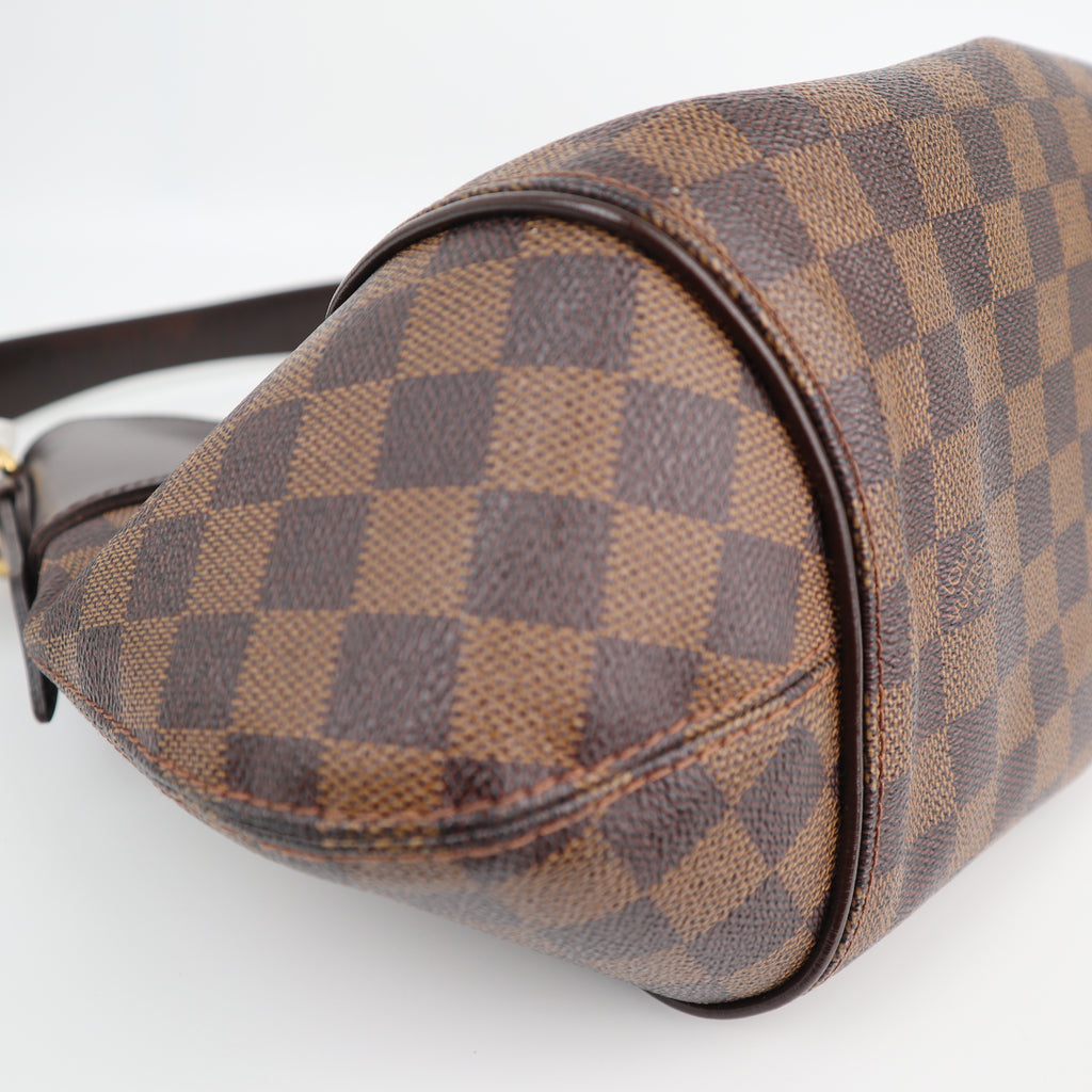 Louis Vuitton Damier Ebene Sistina MM Shoulder Bag C1626R | Pre-Owned Very Good Brown Damier Ebene Canvas