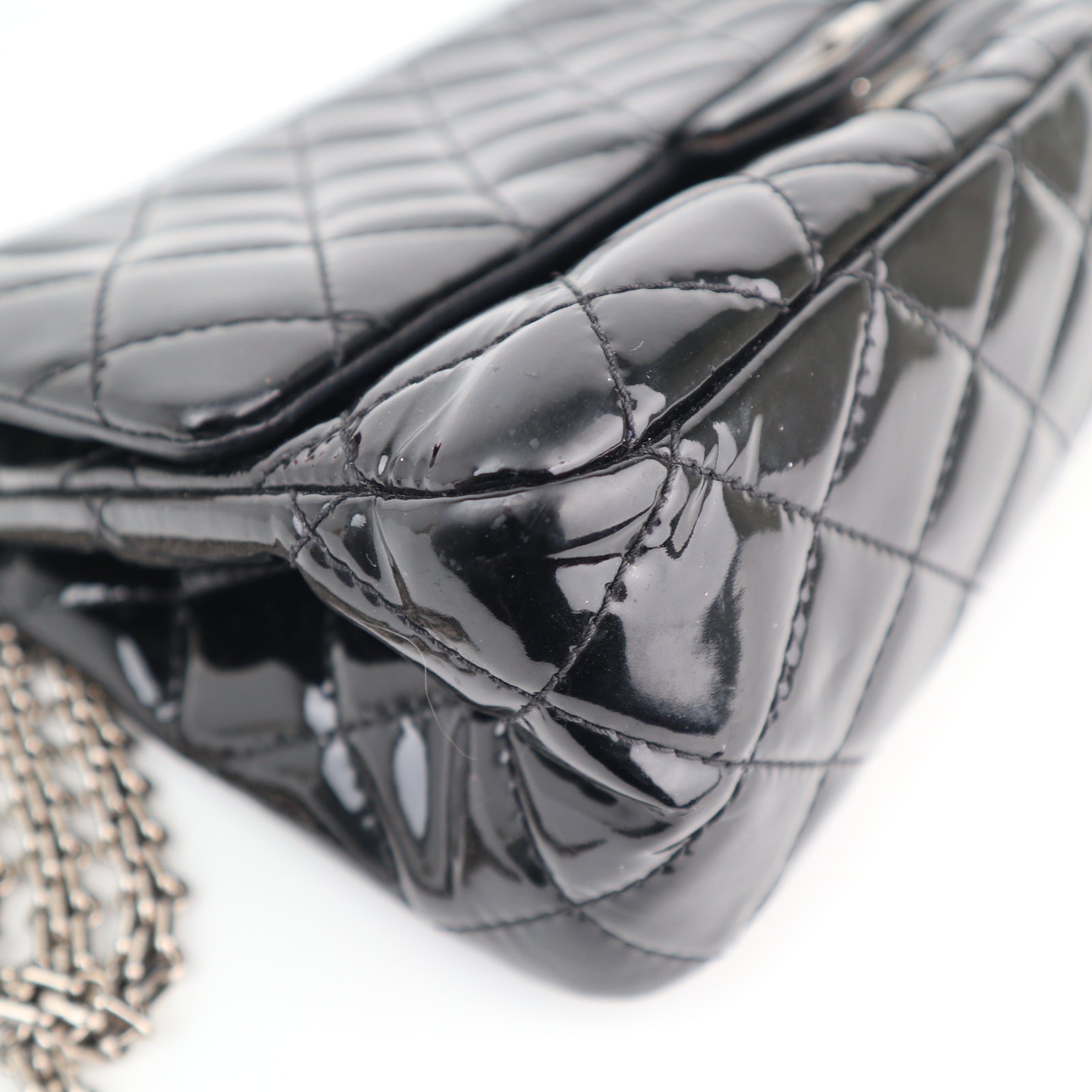 C2493 Chanel Shoulder Bag 2.55 Reissue Patent Leather Jumbo | Pre-Owned Very Good Patent leather Quilted