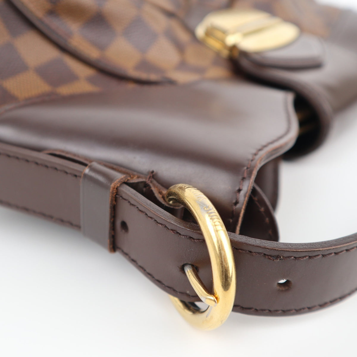 Louis Vuitton Damier Ebene Sistina MM Shoulder Bag C1626R | Pre-Owned Very Good Brown Damier Ebene Canvas