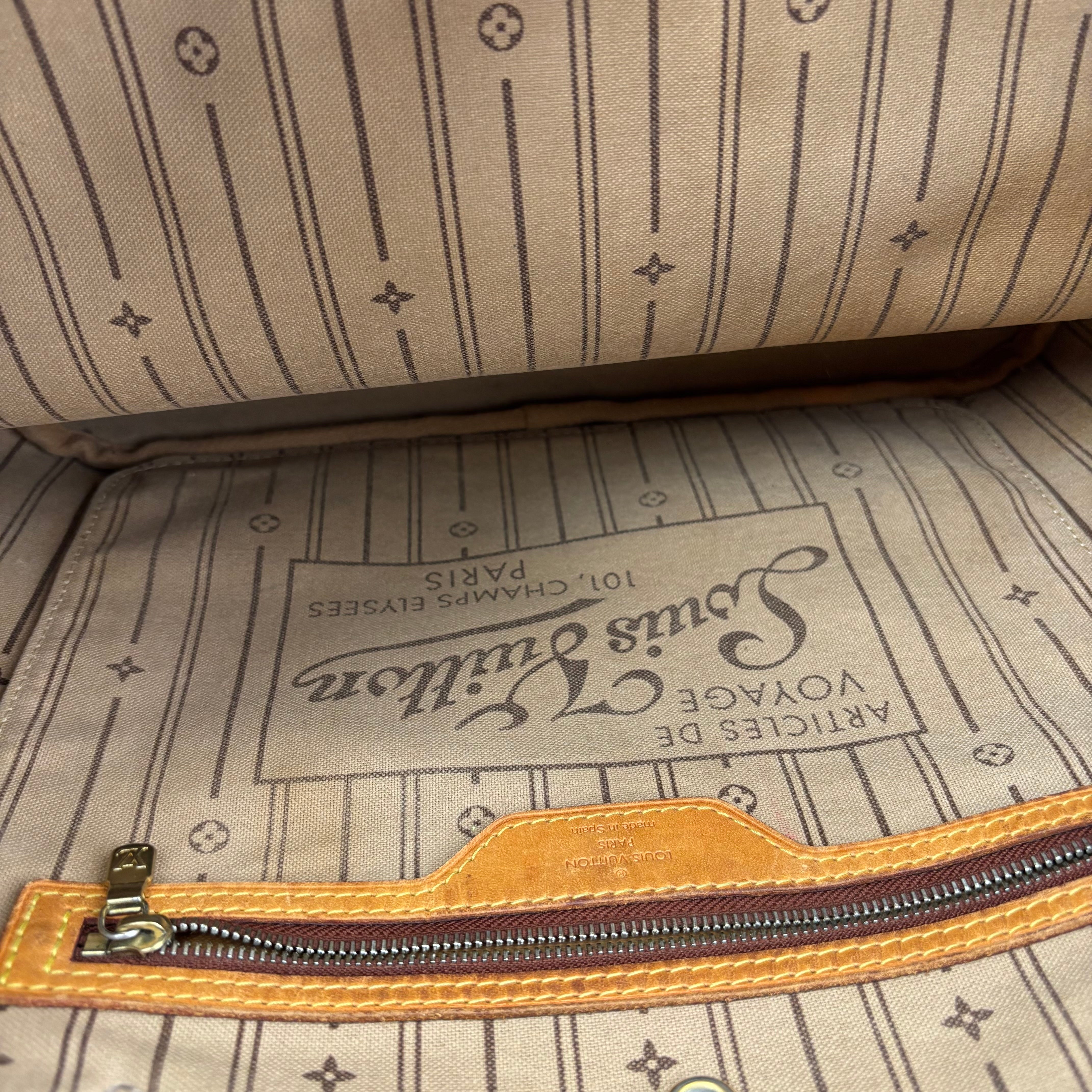 J1243-LOUIS VUITTON Monogram Canvas Neverfull MM Bag- Pre Owned